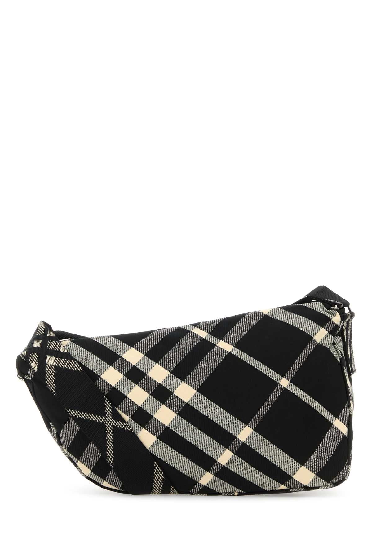 Burberry Men Embroidered Fabric Shield Crossbody Bag BURBERRY