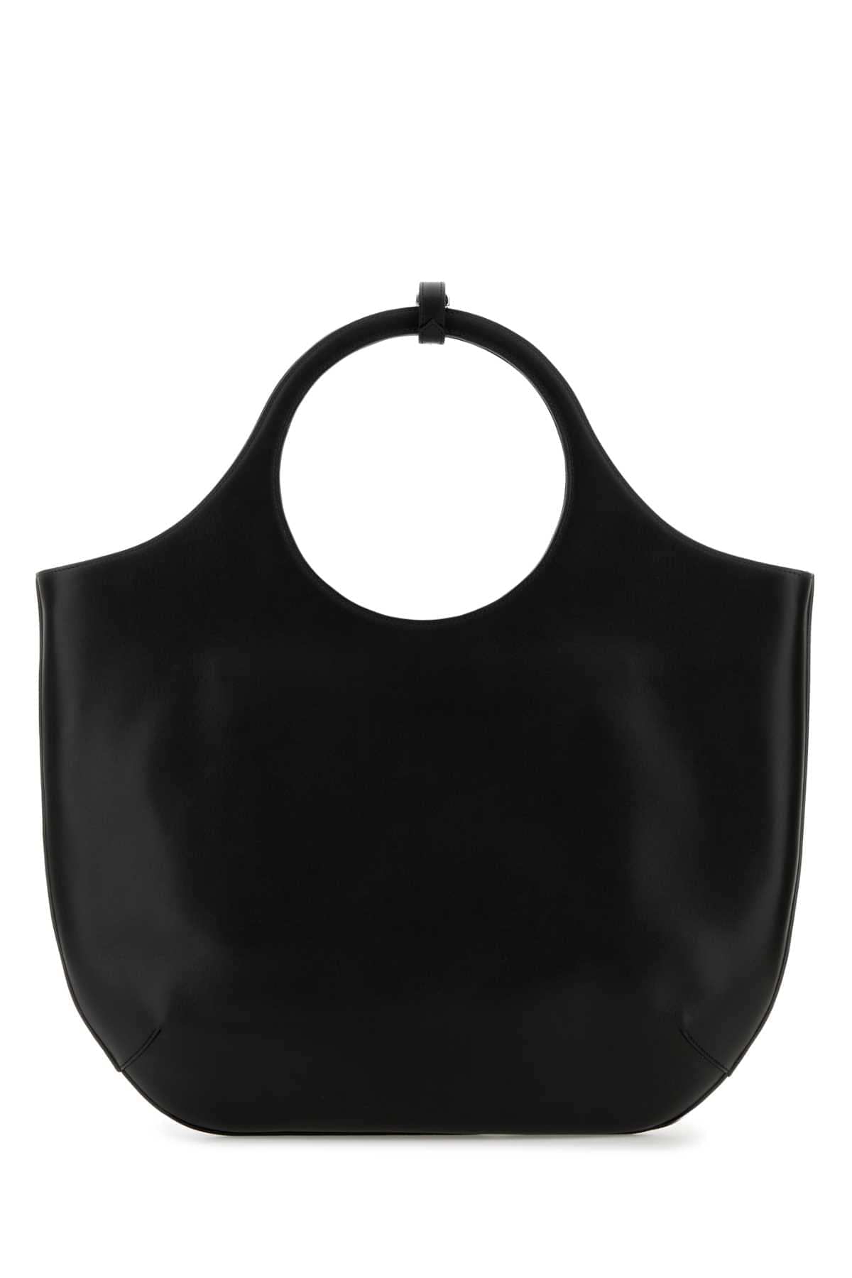 Courreges Women Black Leather Large Holy Handbag COURREGES