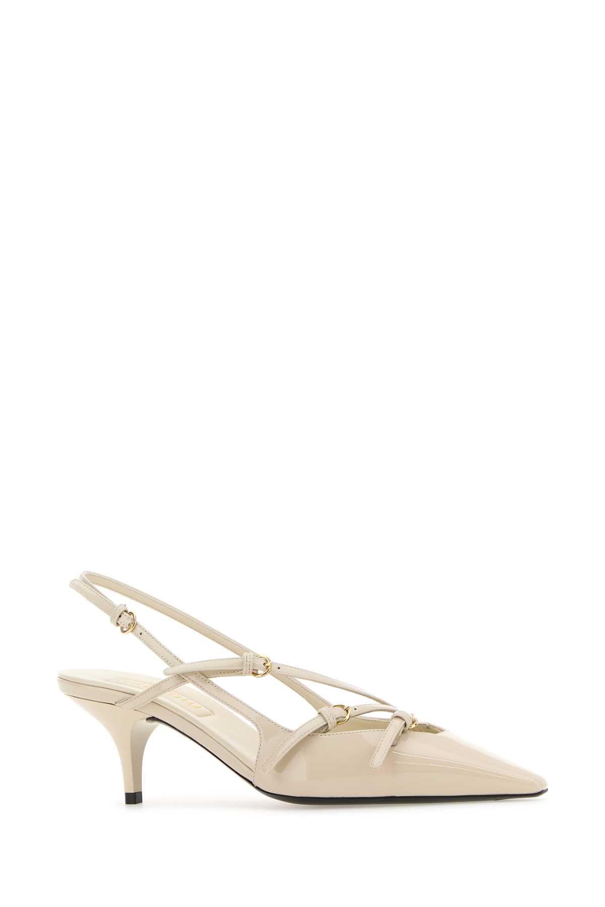 Miu Miu Women Ivory Leather Pumps MIU MIU