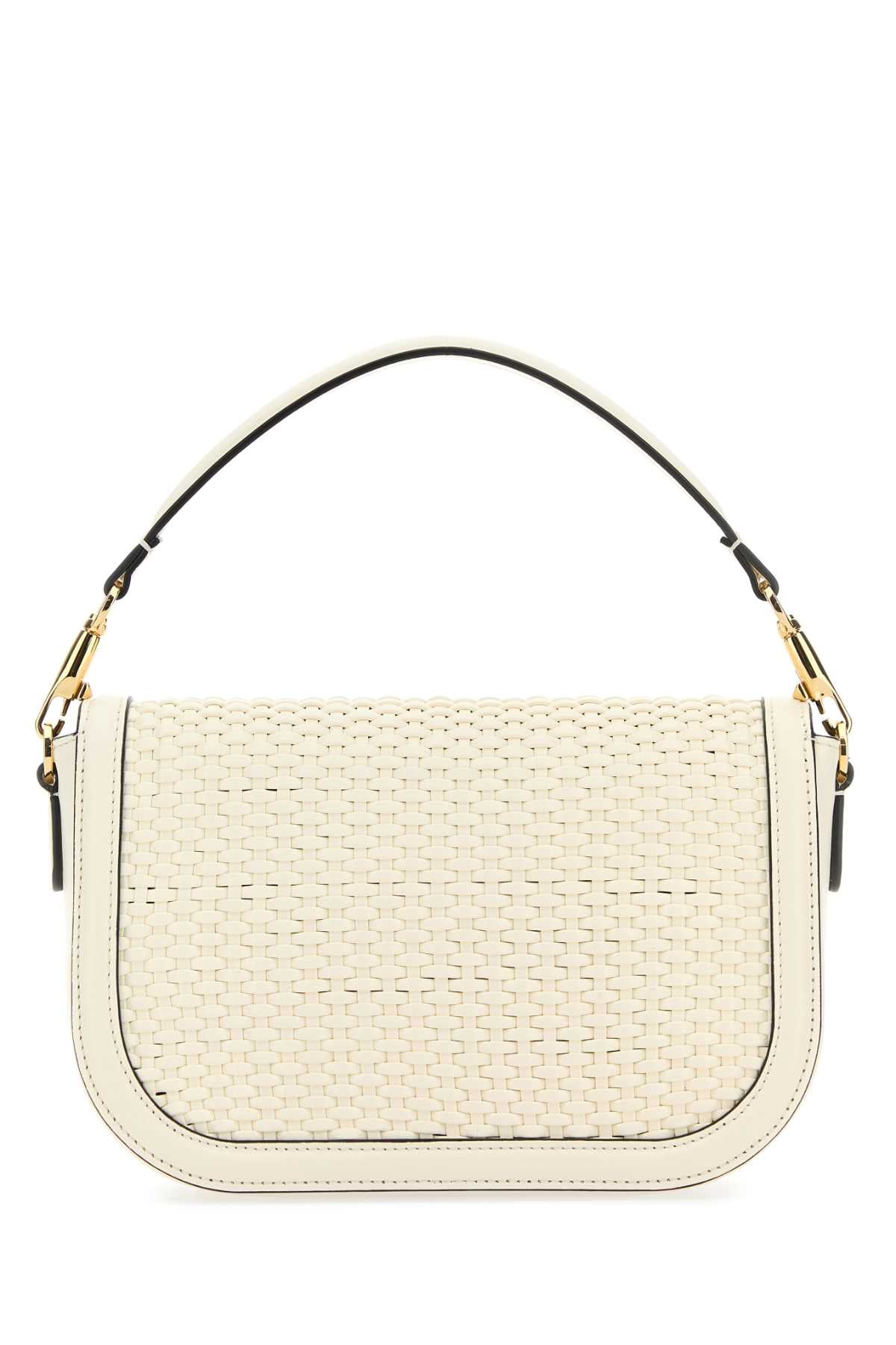 Valentino Garavani Women Ivory Leather Alltime Shoulder Bag VALENTINO GARAVANI
