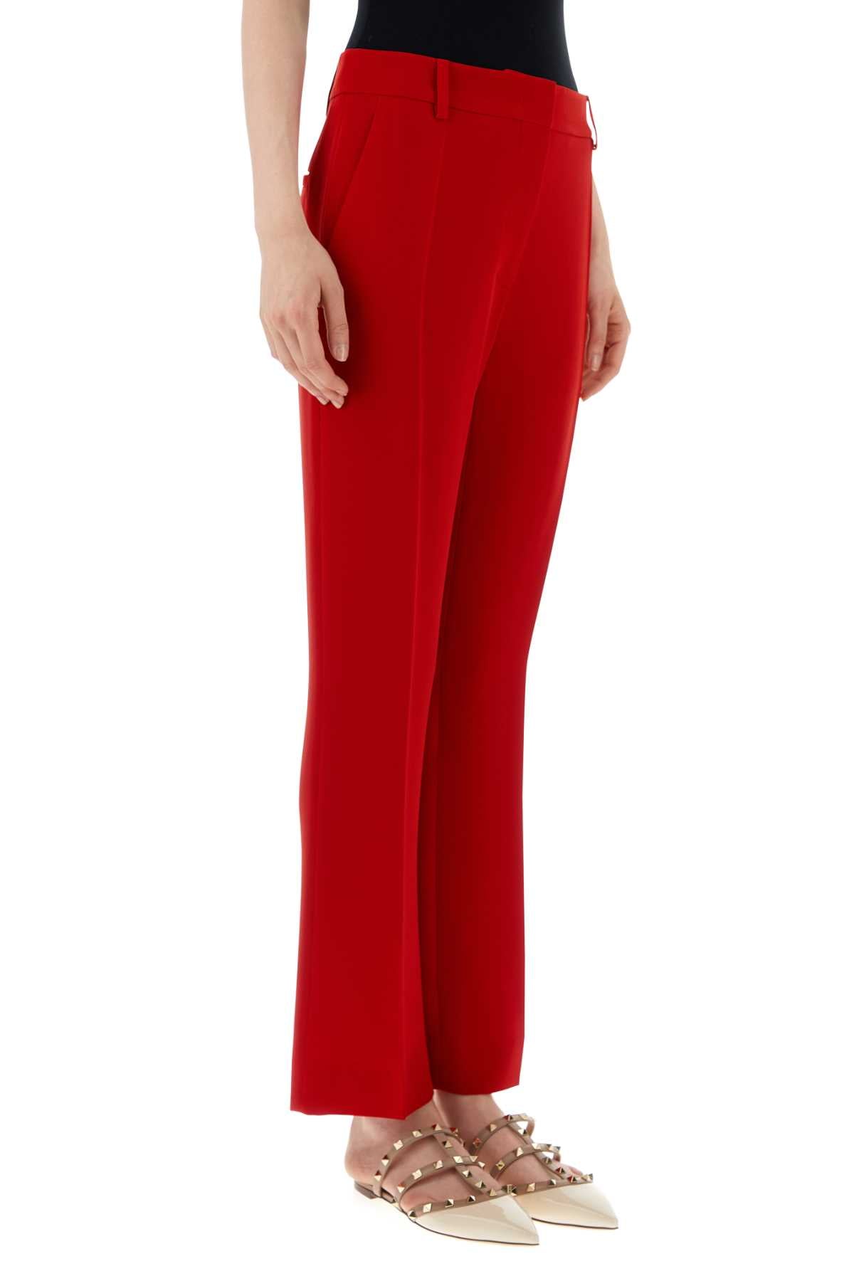 Valentino Garavani Women Red Cady Pant VALENTINO GARAVANI