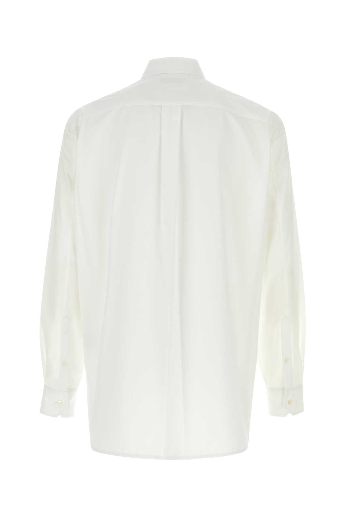 Valentino Garavani Men White Poplin Shirt VALENTINO GARAVANI