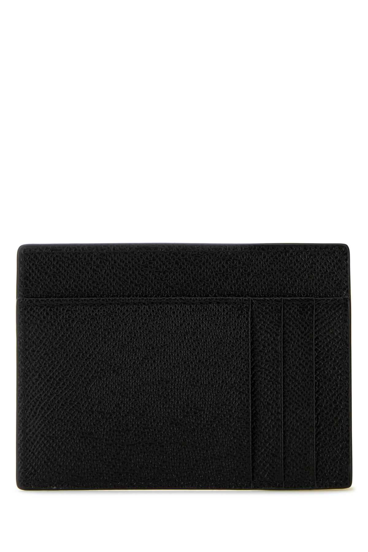 Dolce & Gabbana Men Black Leather Card Holder DOLCE & GABBANA