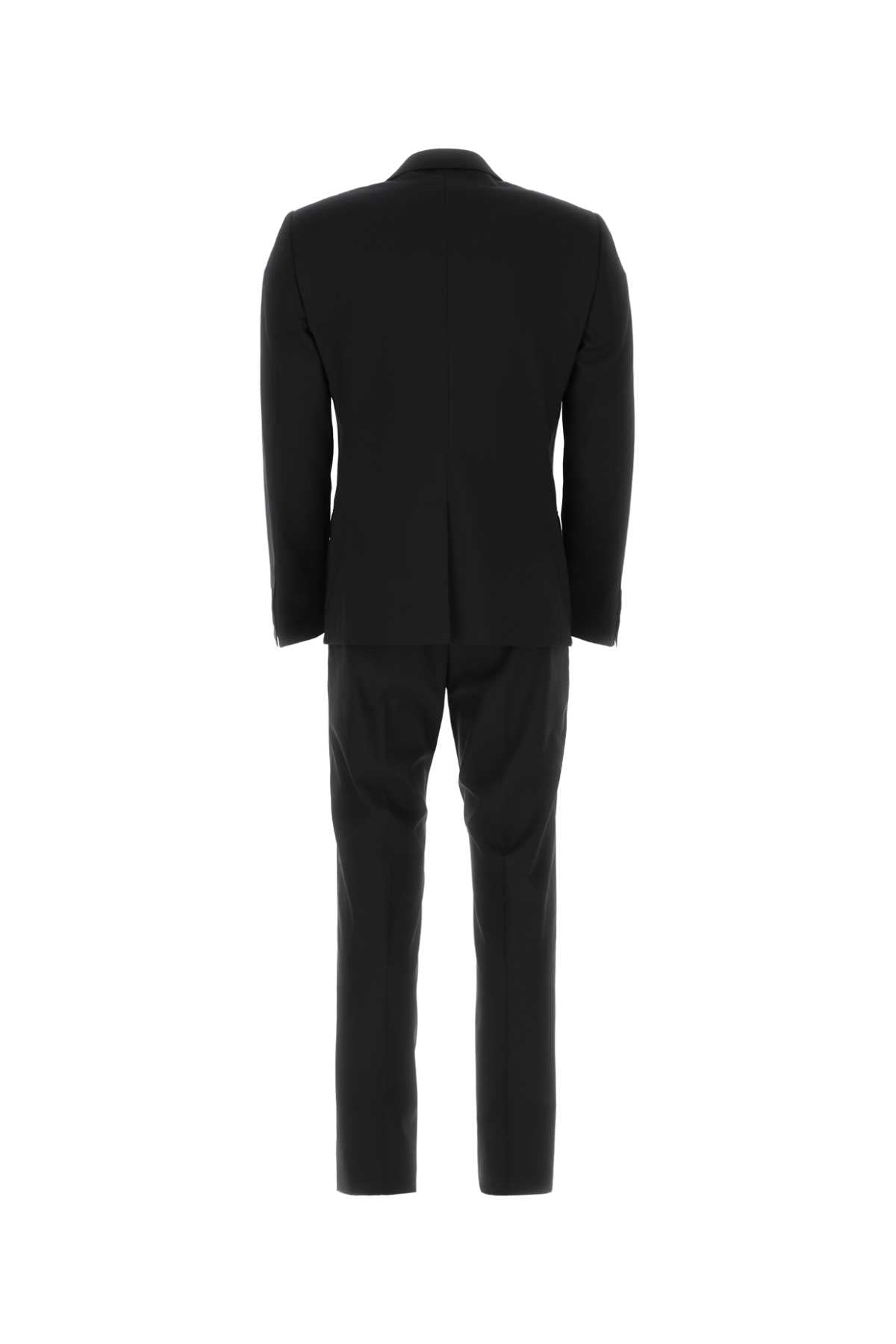 Dolce & Gabbana Men Black Stretch Wool Tuxedo DOLCE & GABBANA