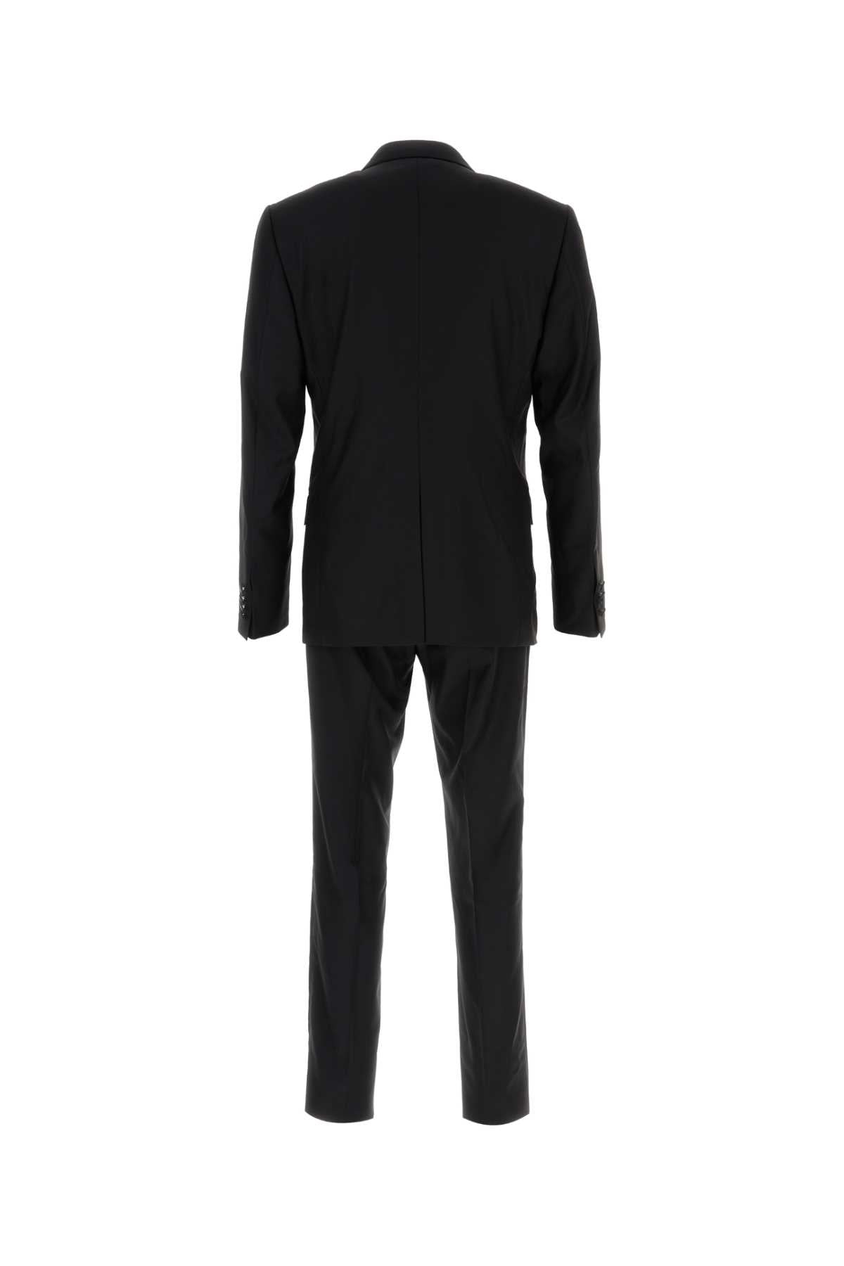 Dolce & Gabbana Men Black Wool Blend Suit DOLCE & GABBANA