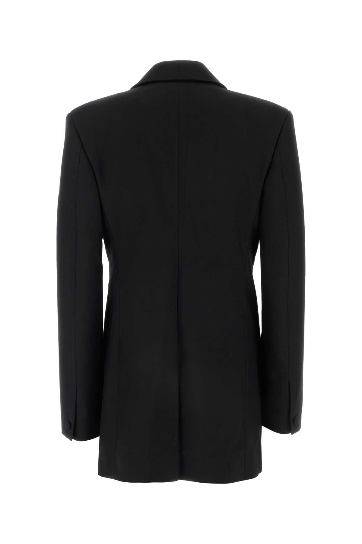Givenchy Women Black Stretch Wool Blend Blazer GIVENCHY