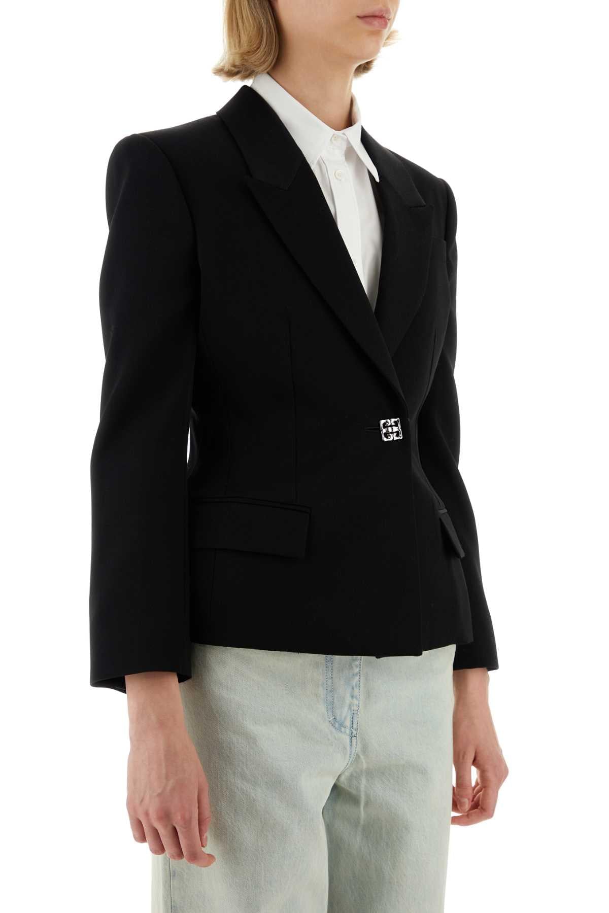 Givenchy Women Black Wool Blazer GIVENCHY