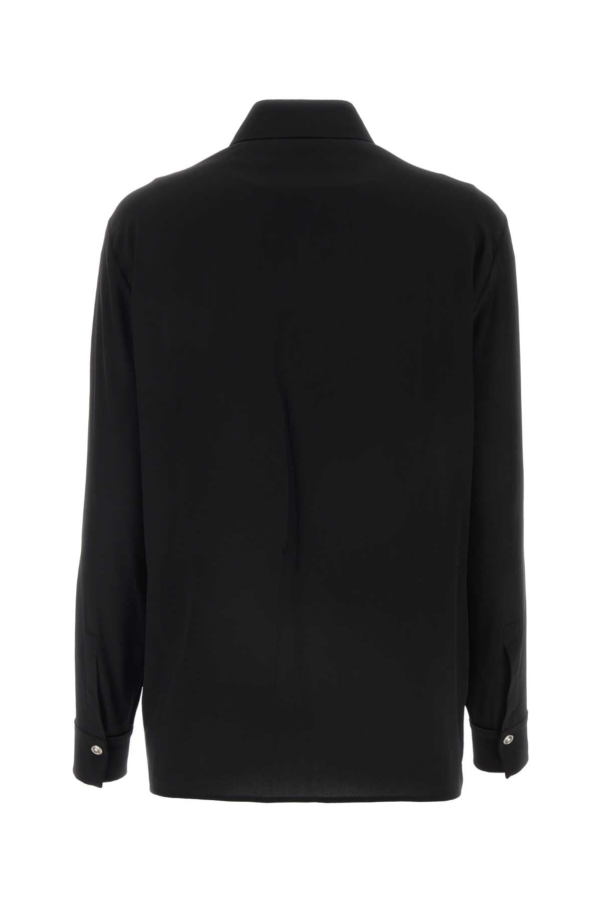 Versace Women Black Crepe Shirt VERSACE