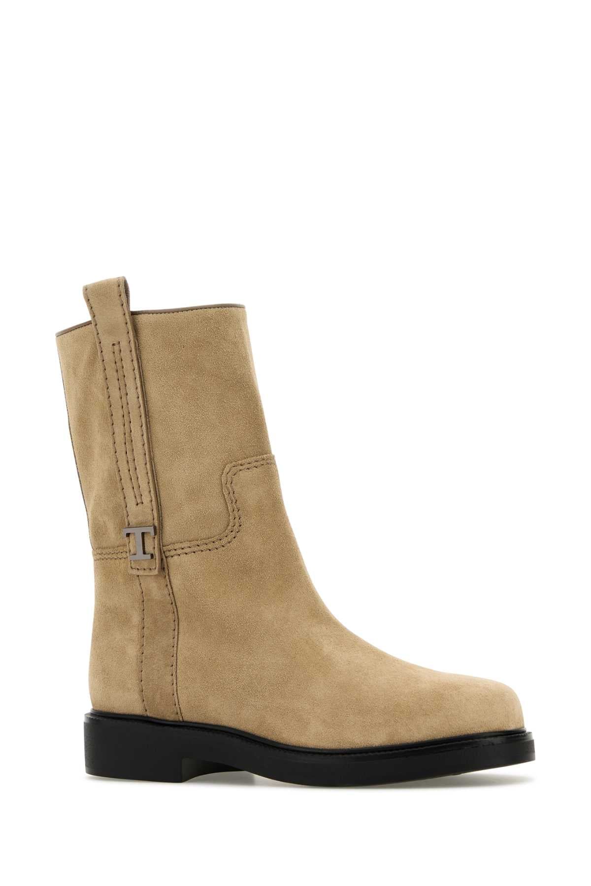 Tod's Women Sand Suede Ankle Boots TOD'S