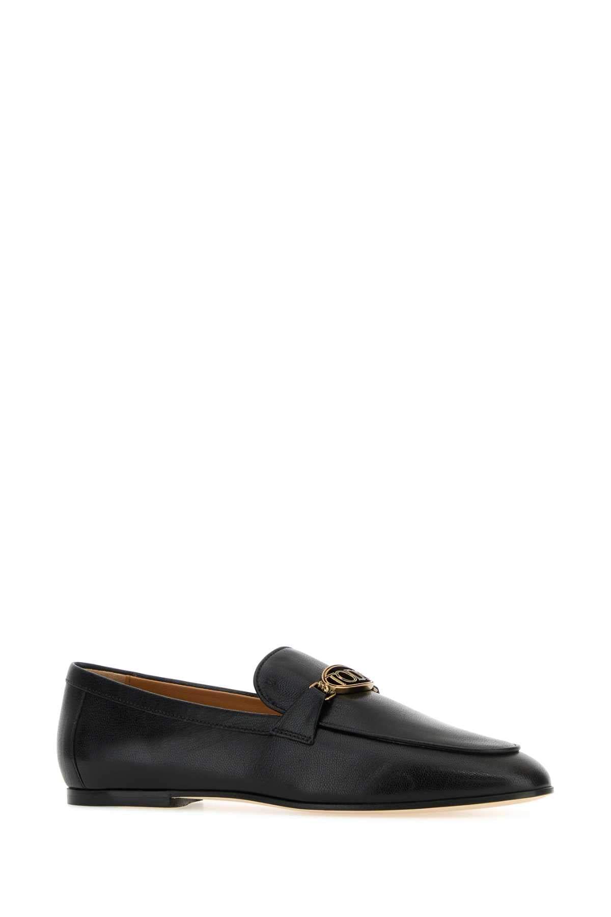 Tod's Women Black Leather Loafers TOD'S