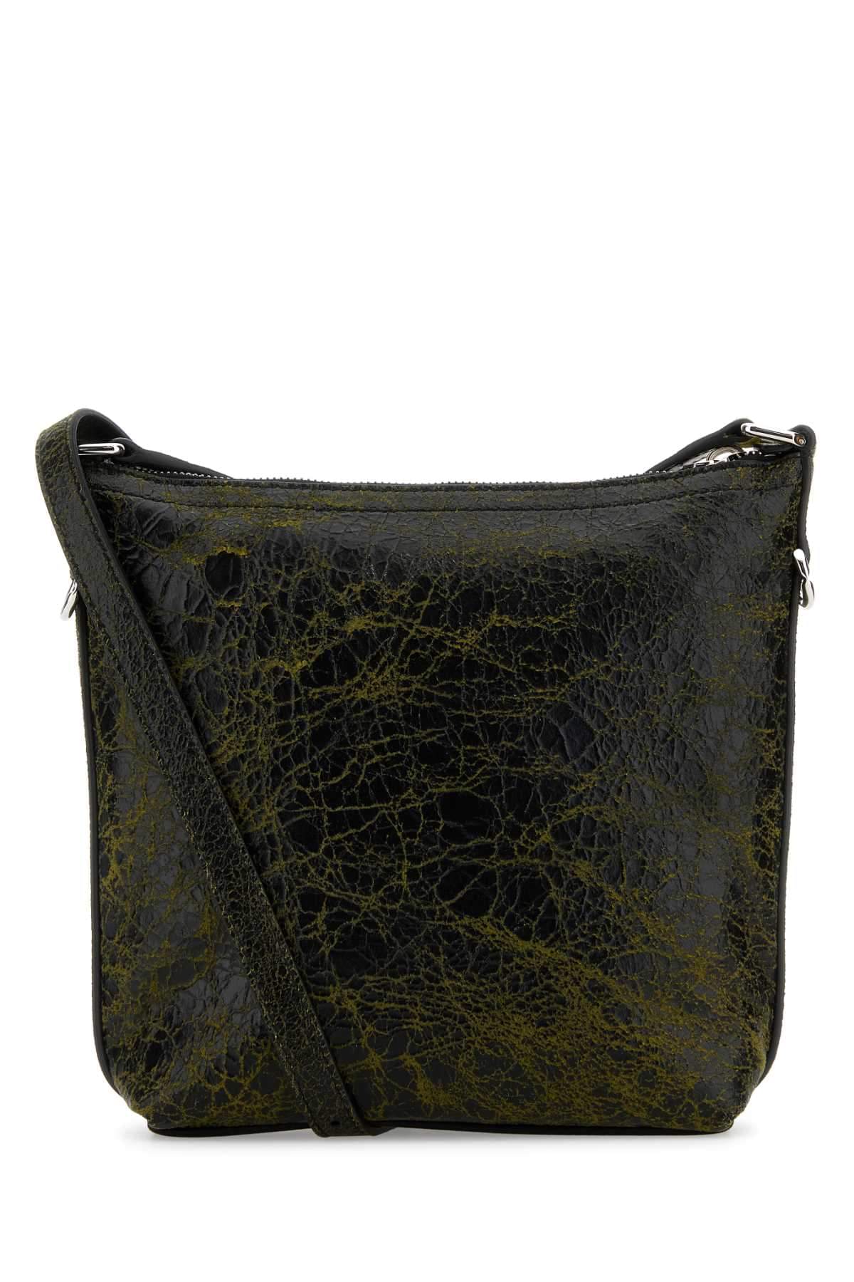 Givenchy Men Two-Tone Leather Voyou Crossbody Bag GIVENCHY