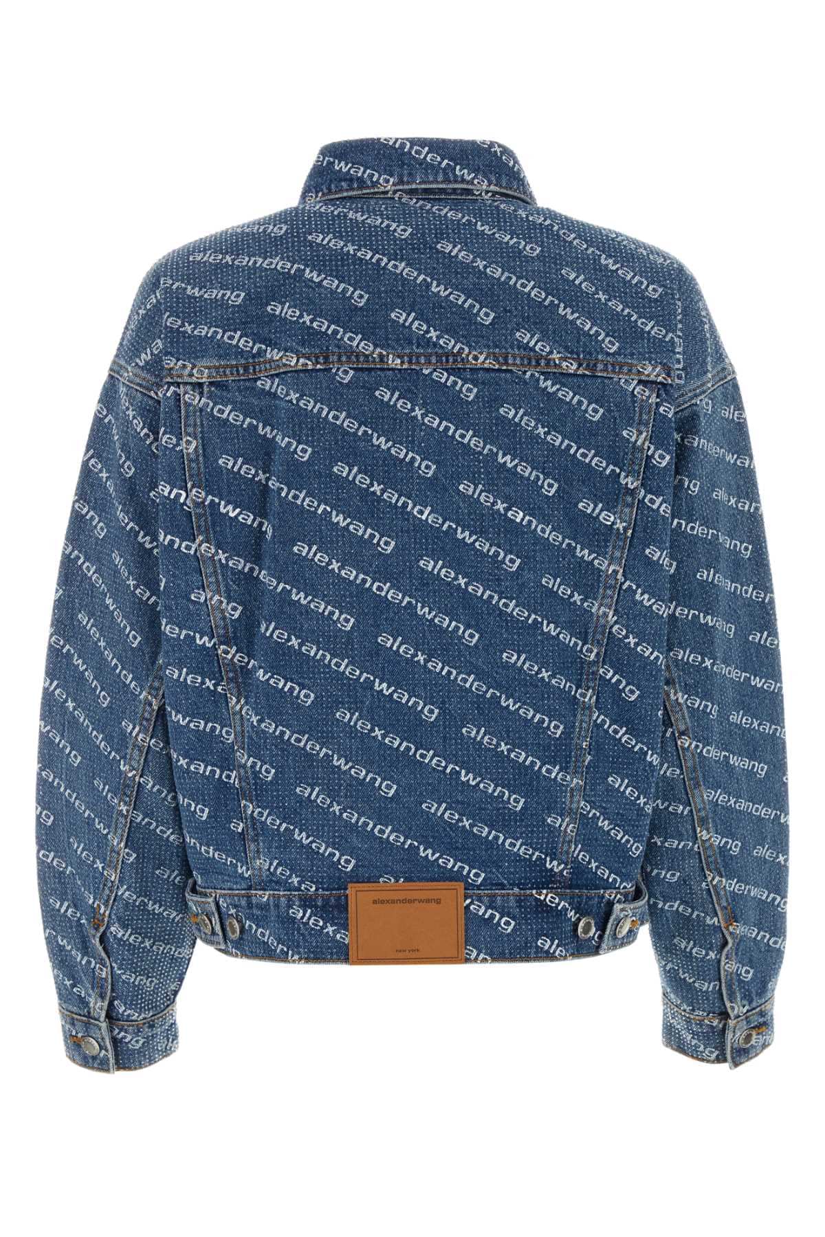 Alexander Wang Women Printed Denim Oversize Jacket ALEXANDER WANG