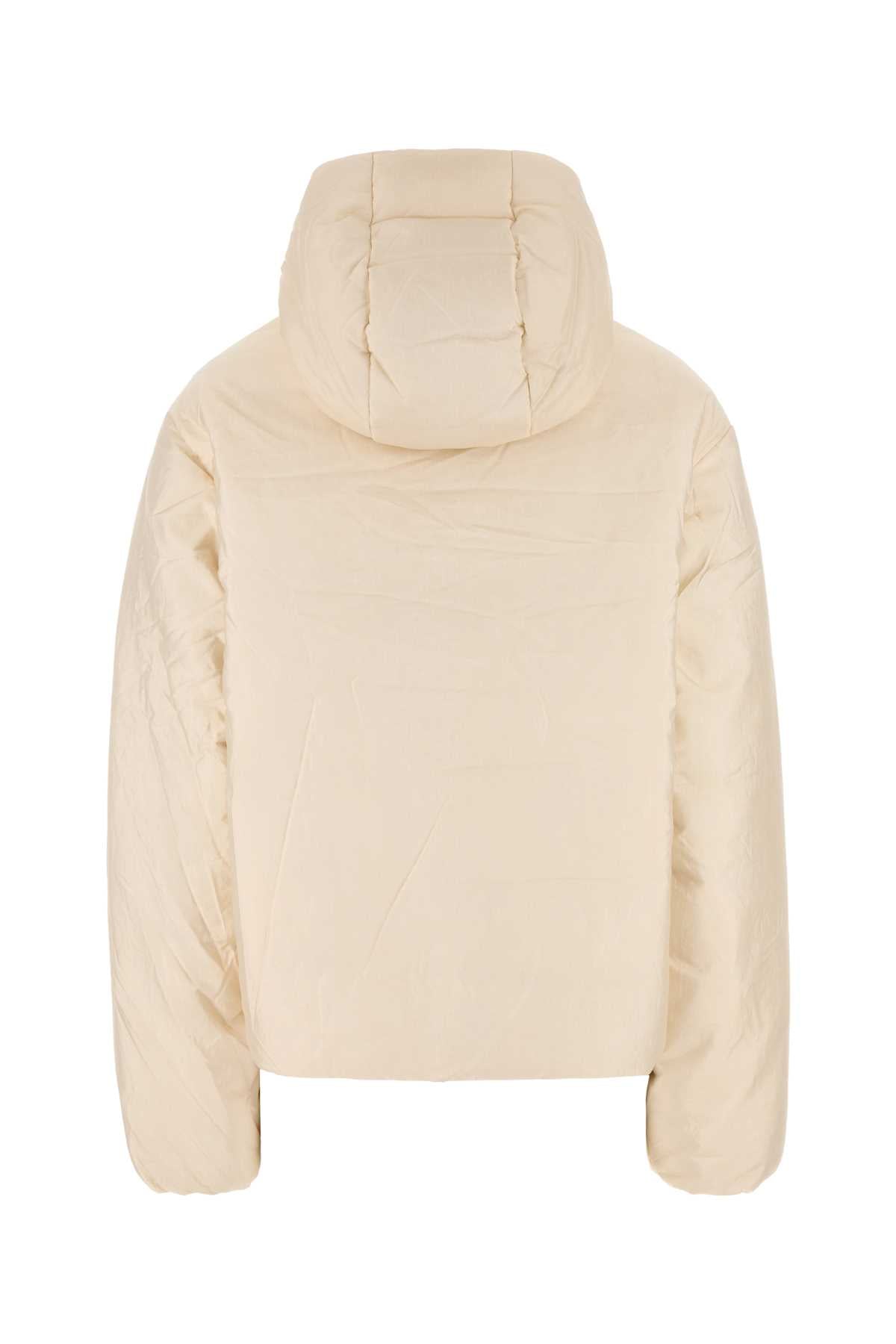 Jil Sander Women Cream Nylon Blend Down Jacket JIL SANDER