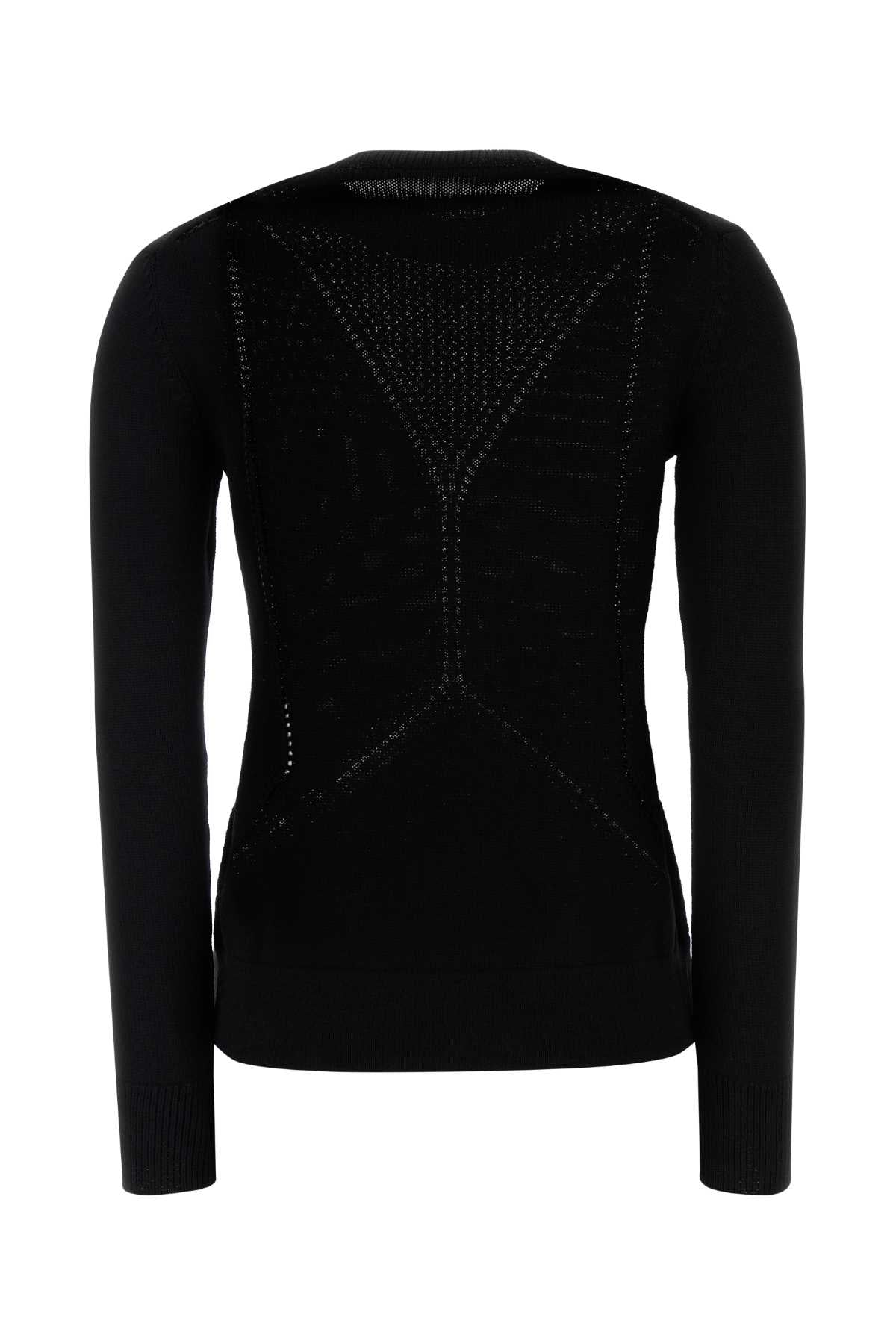 Jil Sander Women Black Wool Blend Sweater JIL SANDER