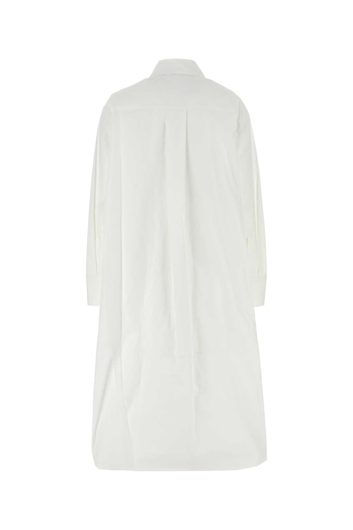 Jil Sander Women White Poplin Shirt Dress JIL SANDER