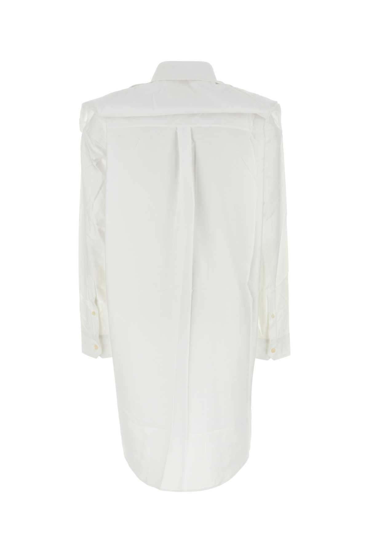 Y Project Women White Oxford Shirt Dress Y PROJECT
