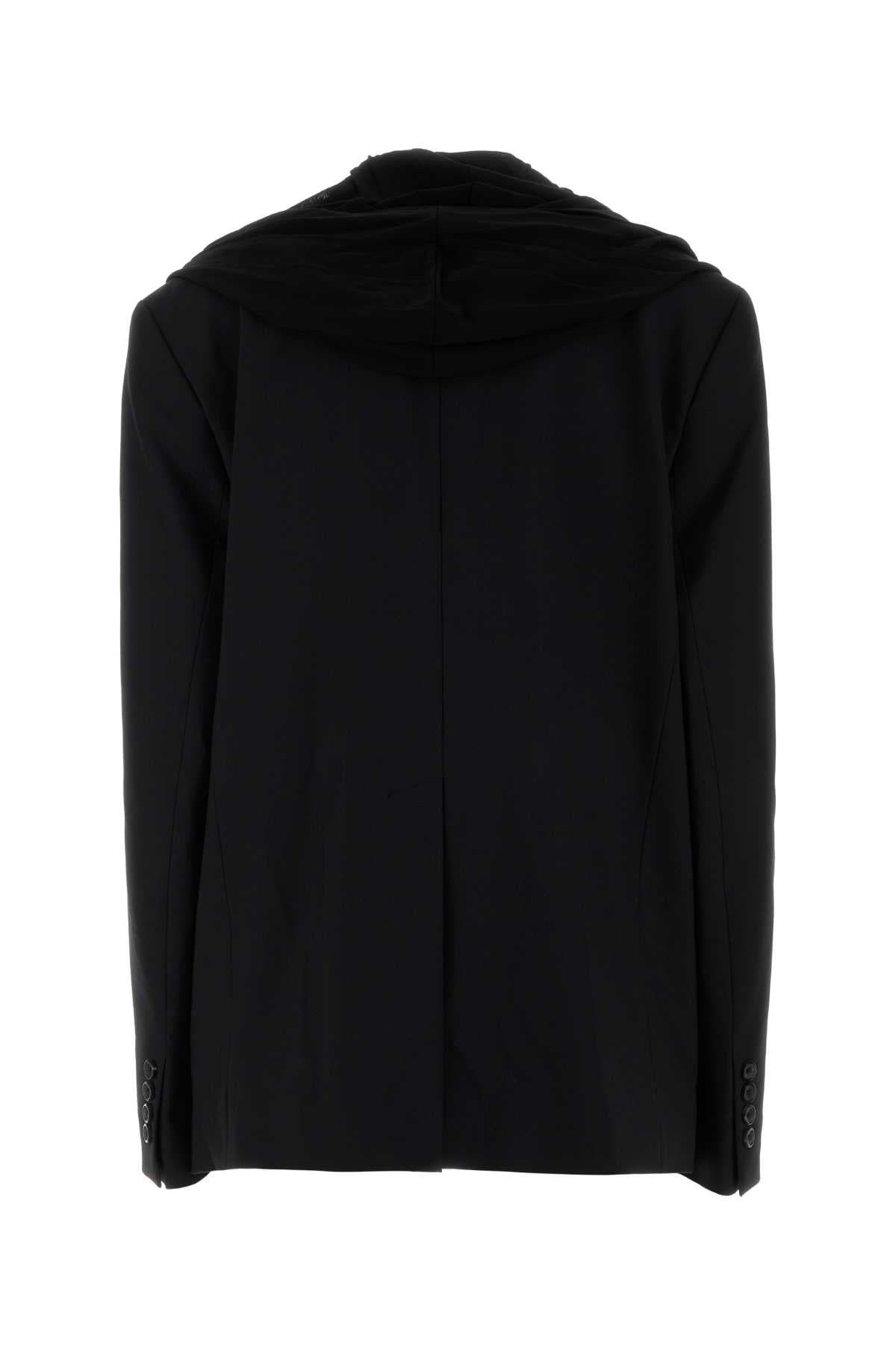 Y Project Women Black Stretch Twill Oversize Blazer Y PROJECT