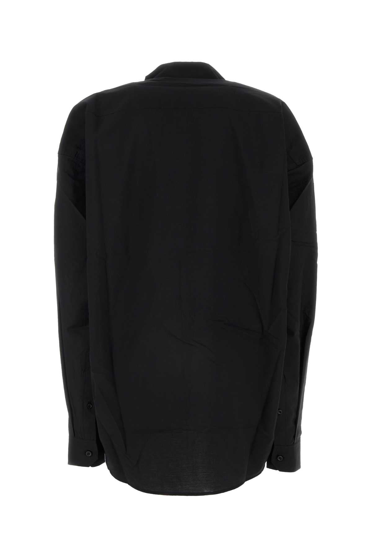 Y Project Women Black Poplin Oversize Shirt Y PROJECT