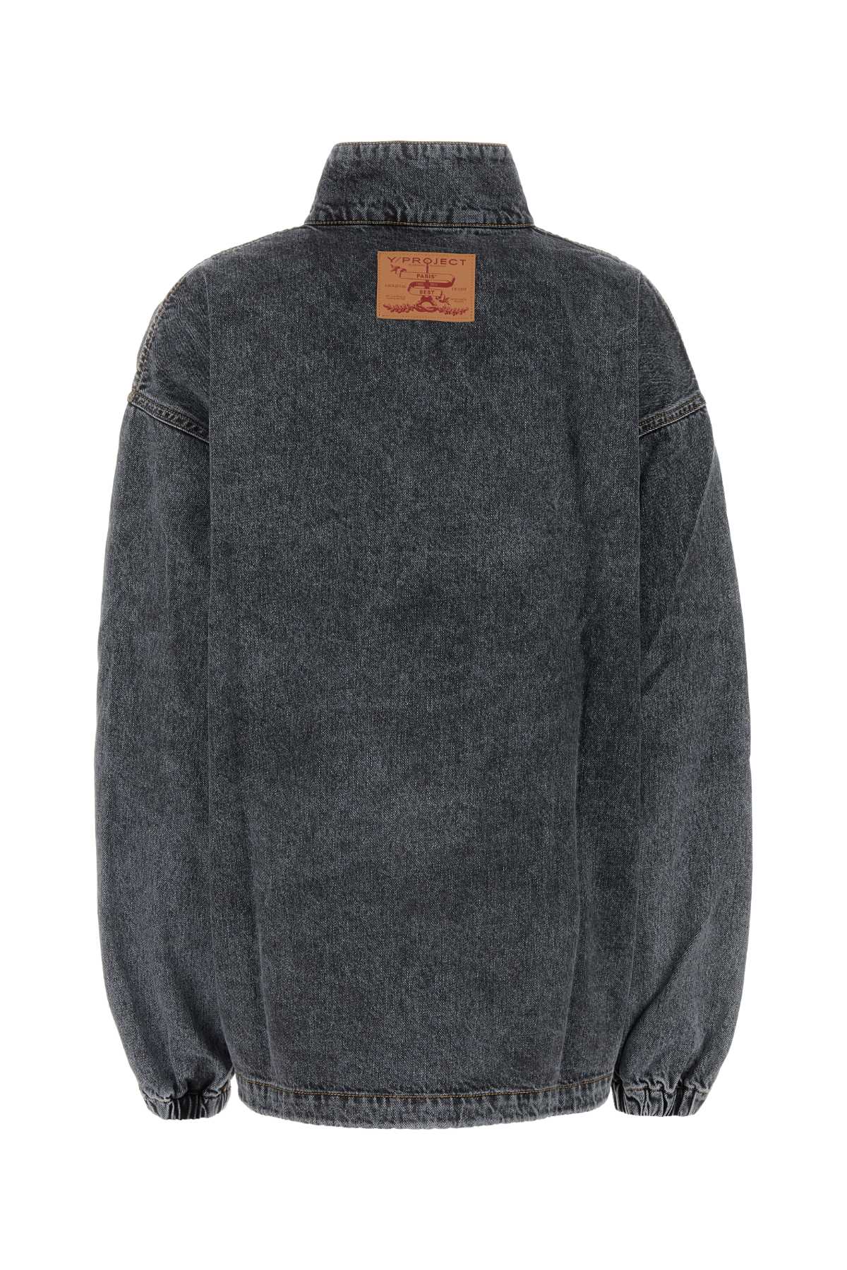 Y Project Women Black Denim Jacket Y PROJECT