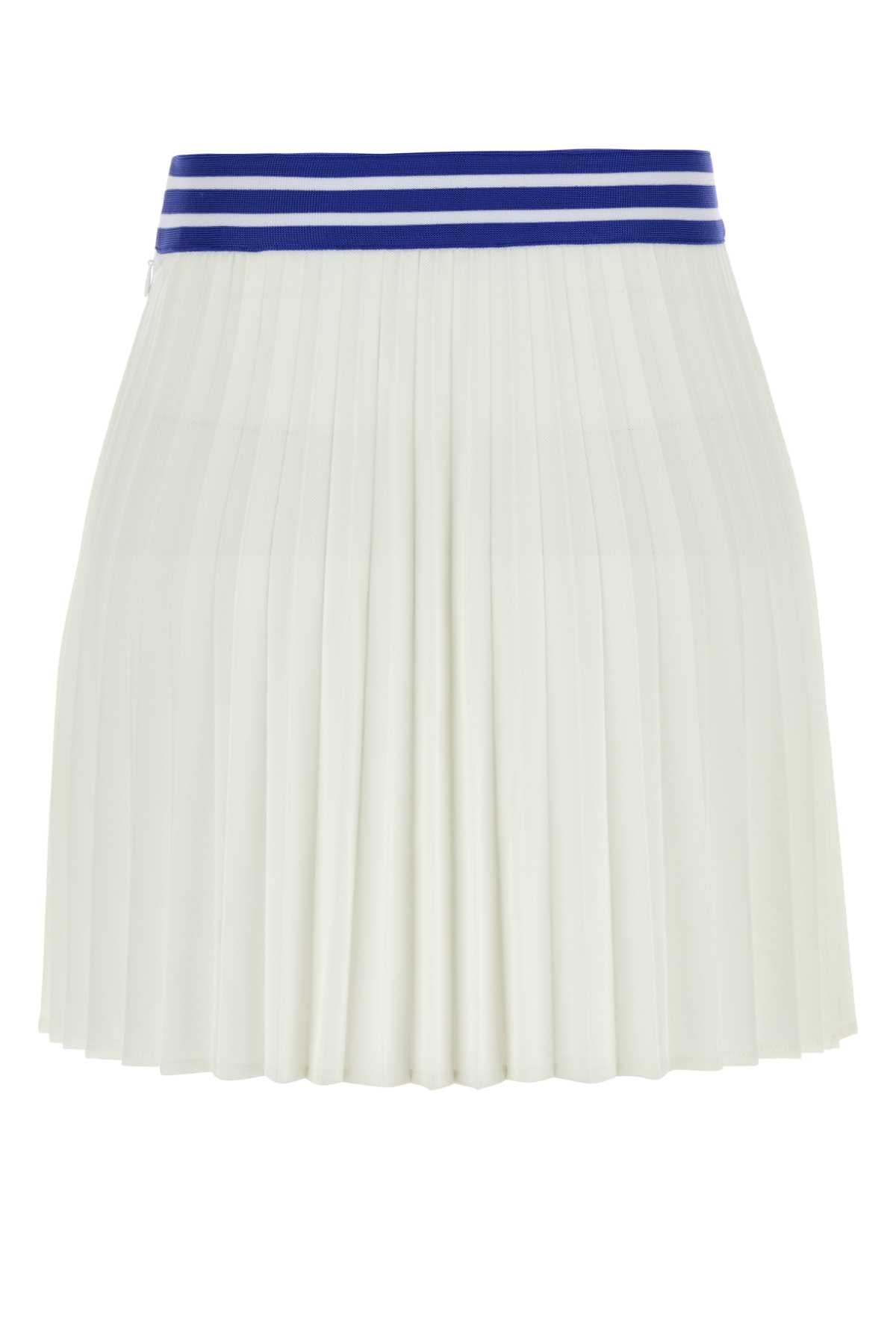 Bode Women White Piquet Court Mini Skirt BODE