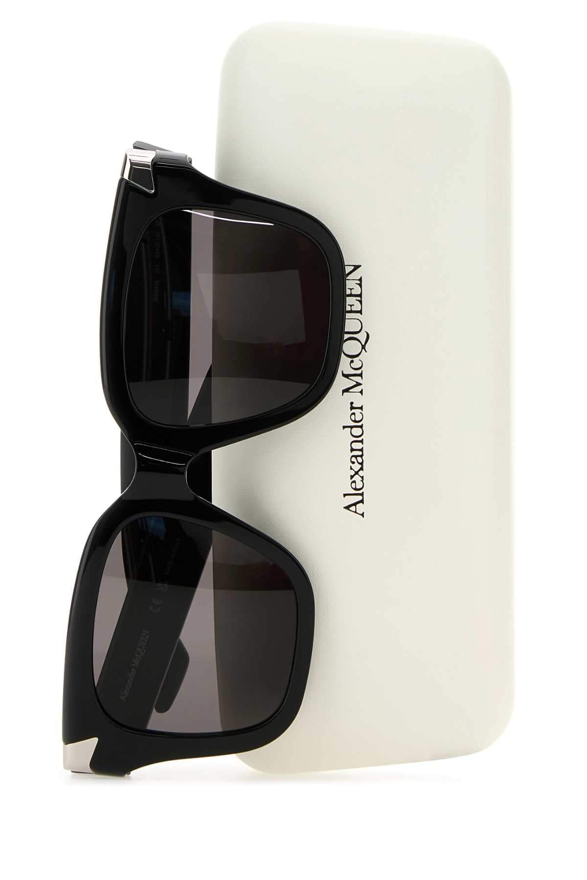 Alexander Mcqueen Women Black Acetate Punk Rivet Sunglasses ALEXANDER MCQUEEN