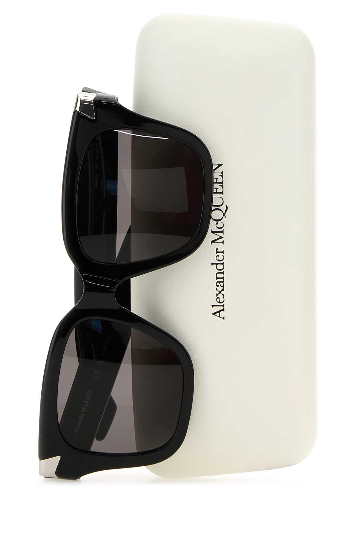 Alexander Mcqueen Women Black Acetate Punk Rivet Sunglasses ALEXANDER MCQUEEN
