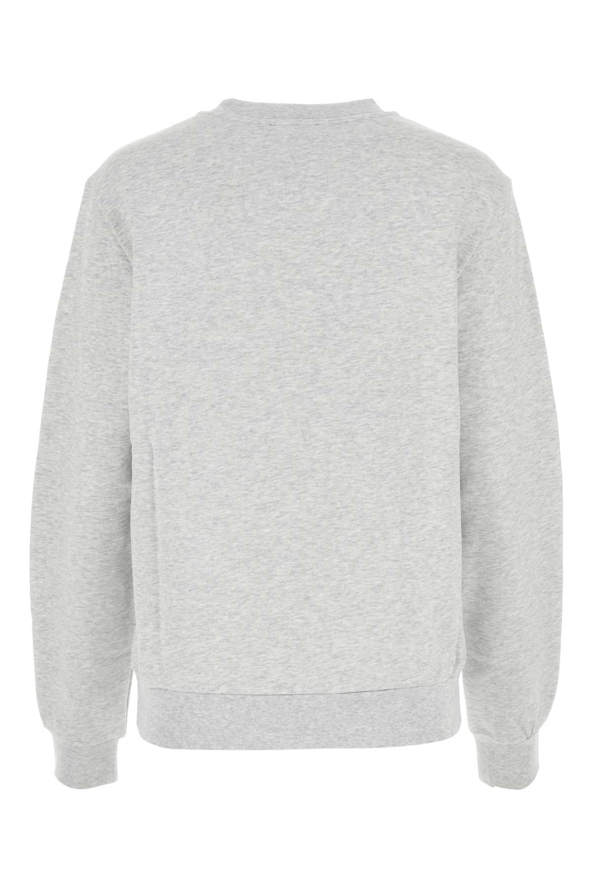 A.P.C. Women Melange Light Grey Stretch Cotton Sweatshirt A.P.C.
