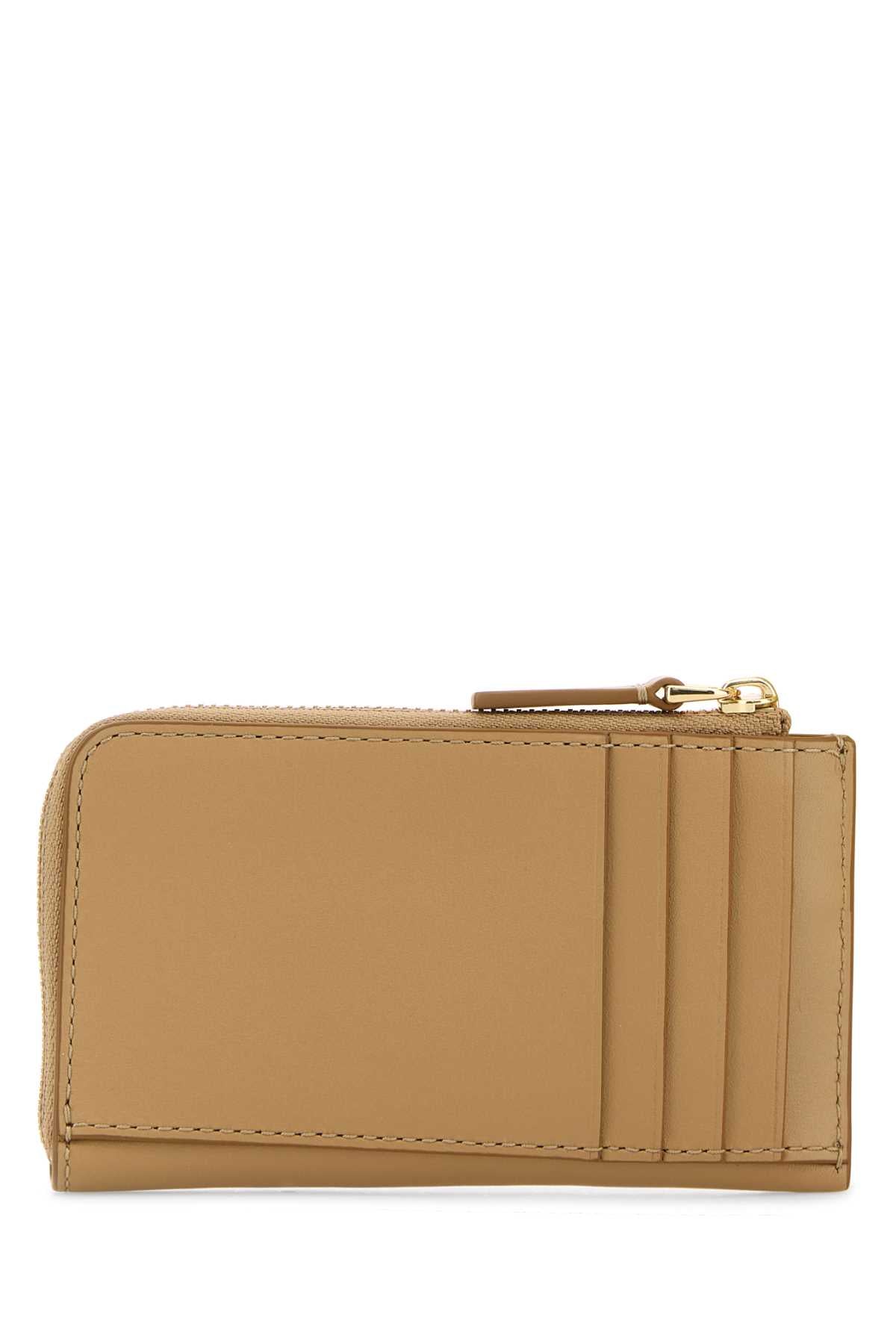 Marc Jacobs Women Camel Leather Card Holder MARC JACOBS