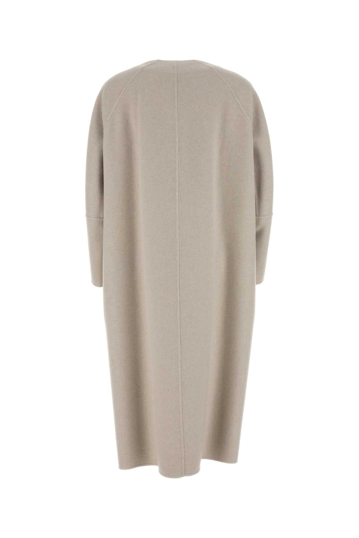 Max Mara Women Sand Cashmere Album1234 Coat MAX MARA