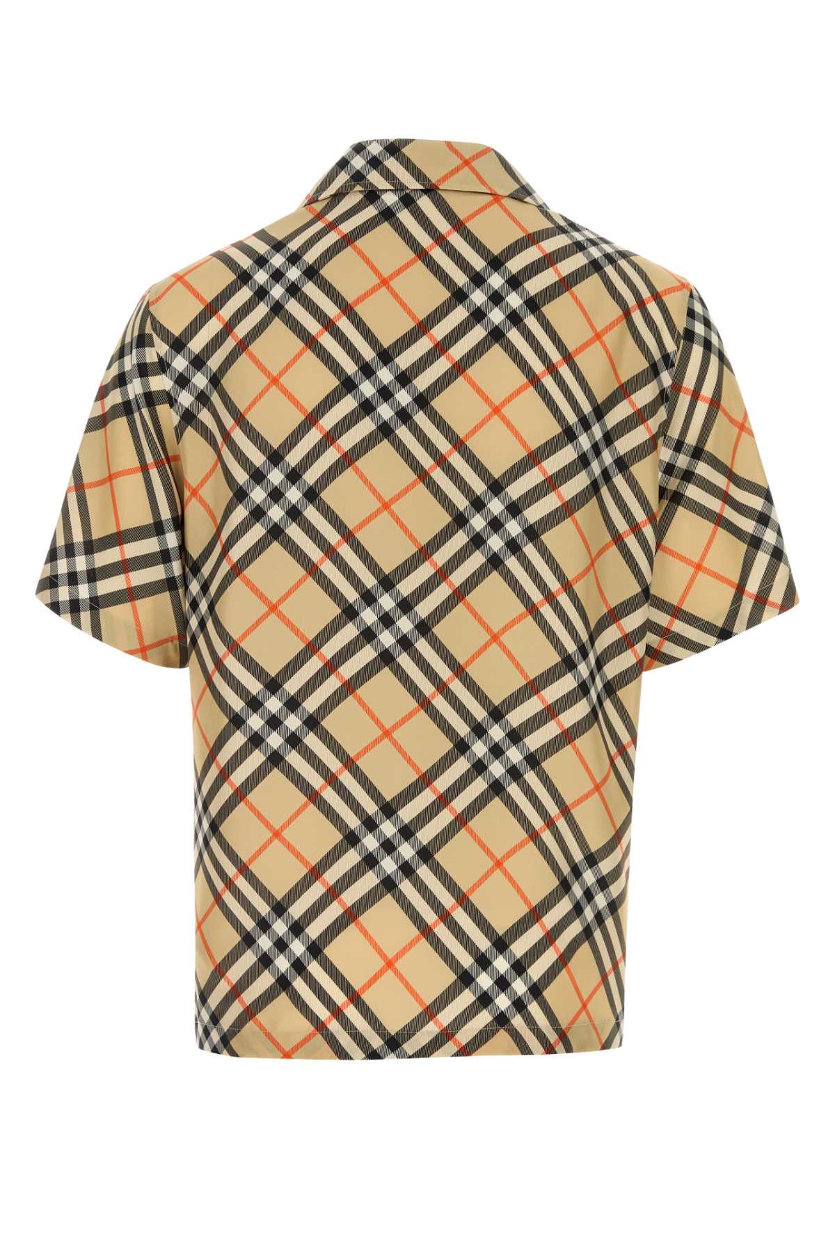 Burberry Men Printed Silk Shirt BURBERRY