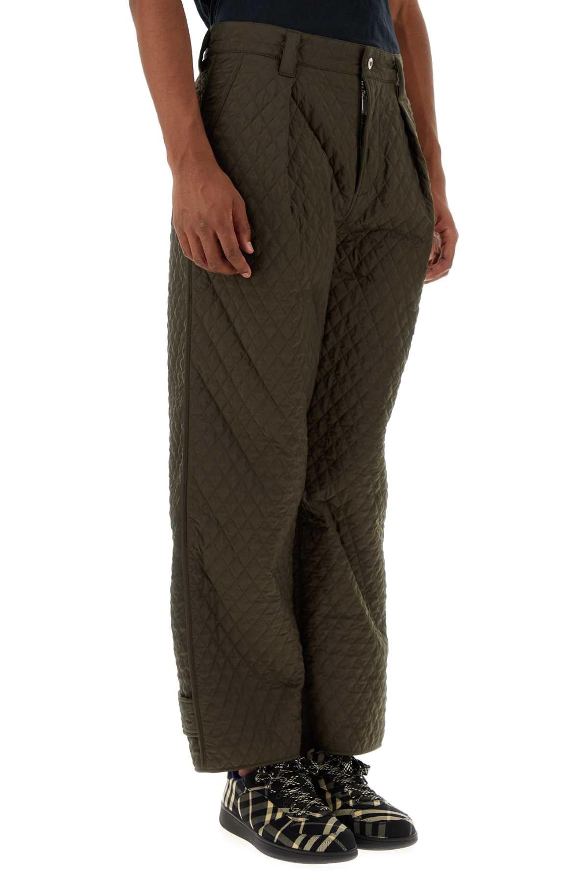 Burberry Men Army Green Nylon Pant BURBERRY