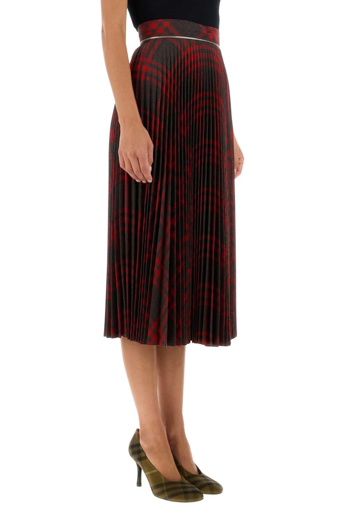 Burberry Women Embroidered Jersey Skirt BURBERRY