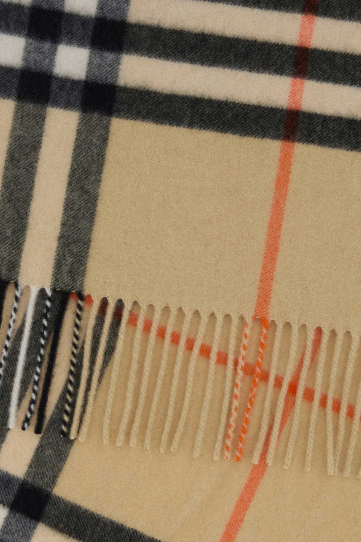 Burberry Unisex Embroidered Cashmere Scarf BURBERRY