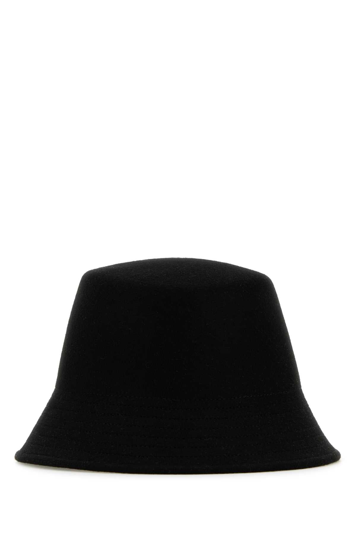 Valentino Garavani Women Black Felt Bucket Hat VALENTINO GARAVANI