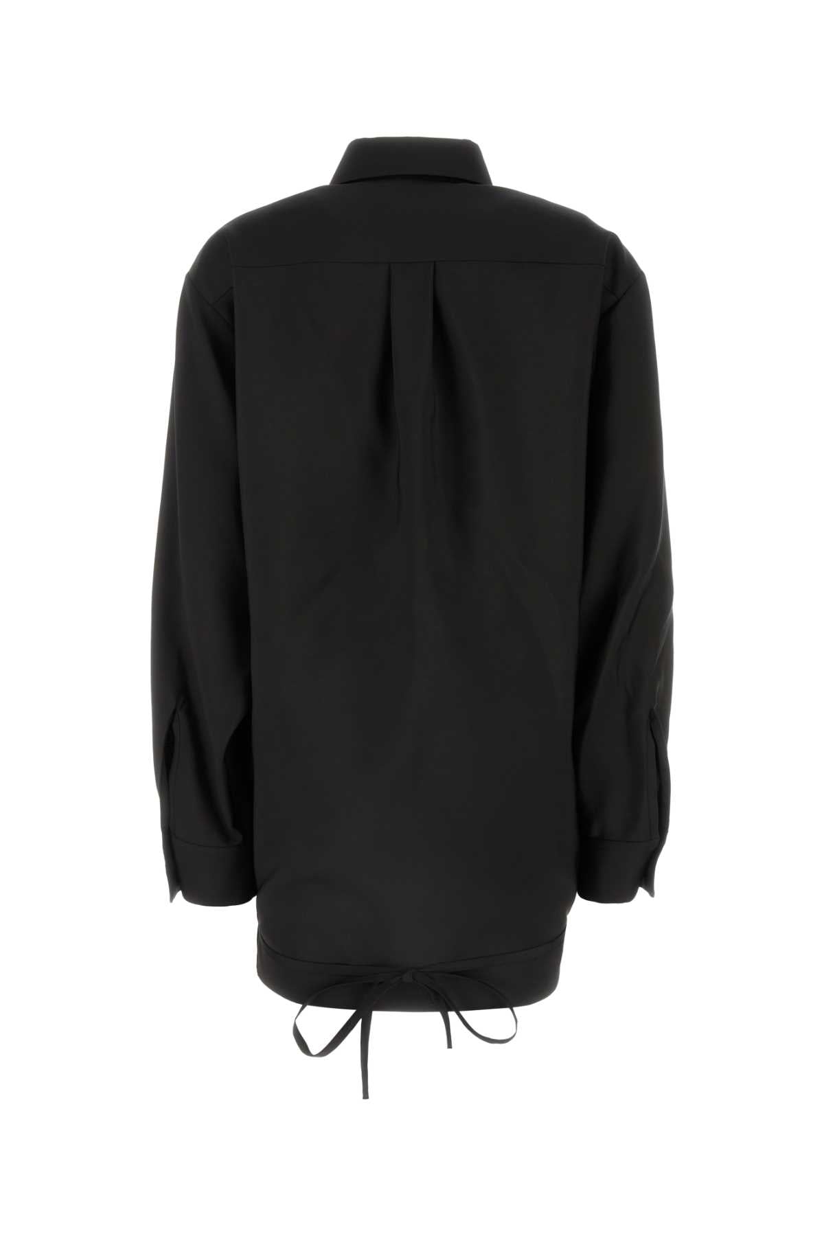 Valentino Garavani Women Black Wool Blend Shirt VALENTINO GARAVANI