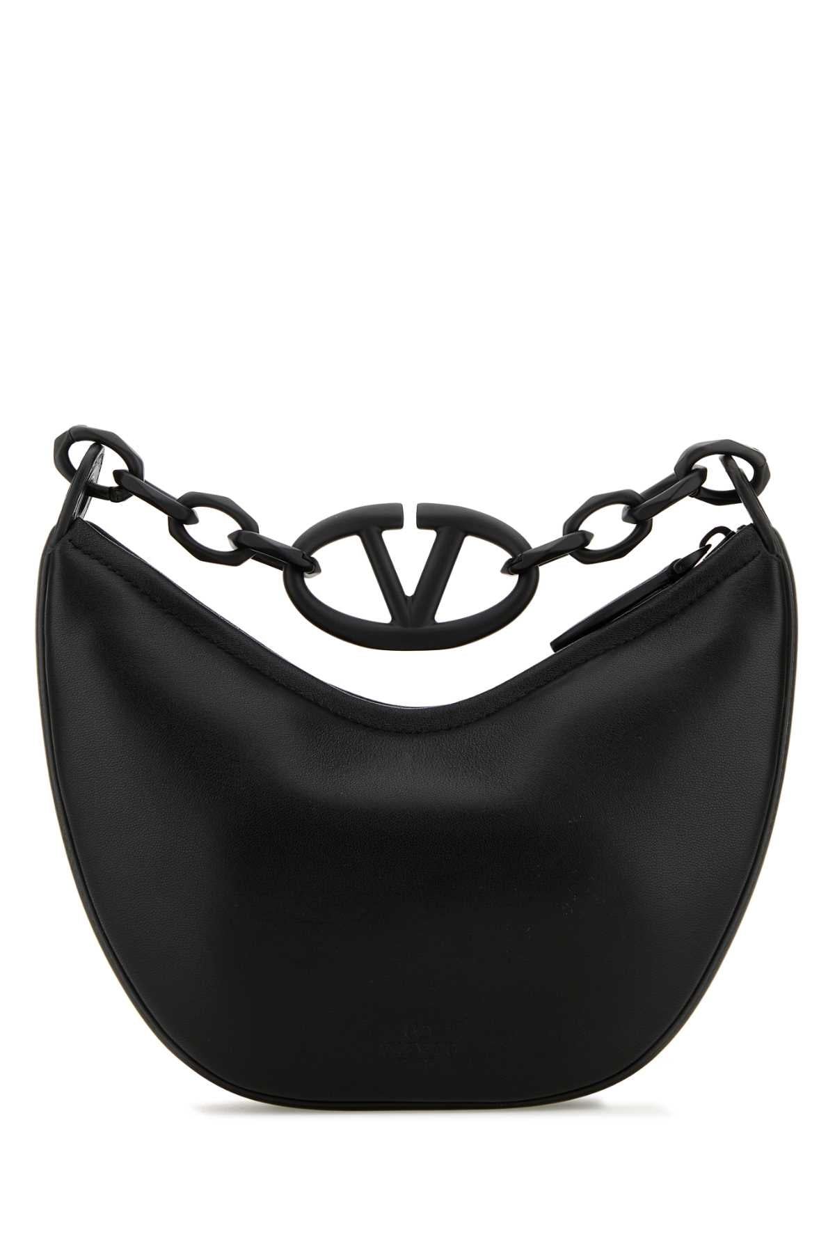 Valentino Garavani Women Black Leather Hobo Vlogo Moon Handbag VALENTINO GARAVANI