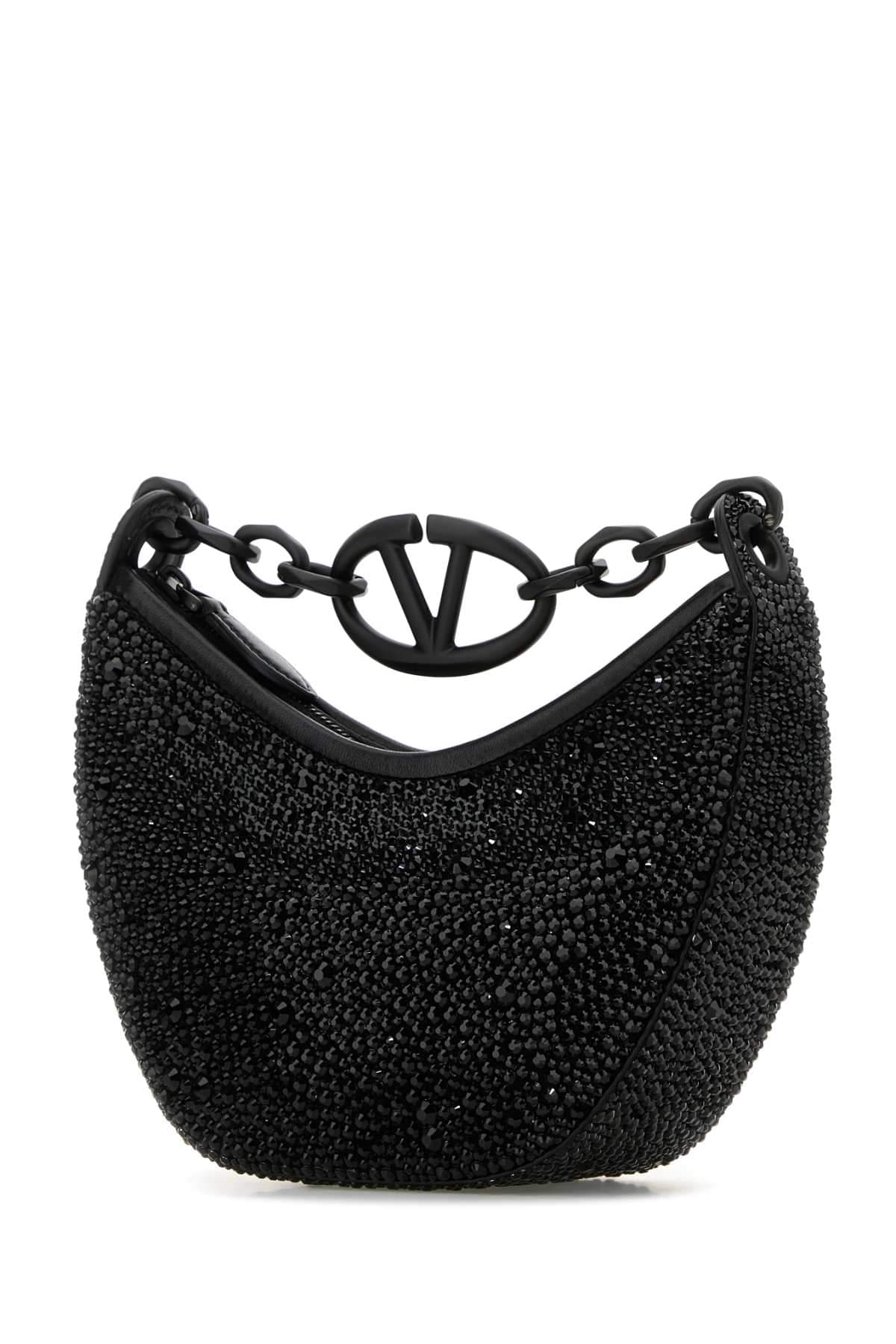 Valentino Garavani Women Embellished Leather Hobo Vlogo Moon Handbag