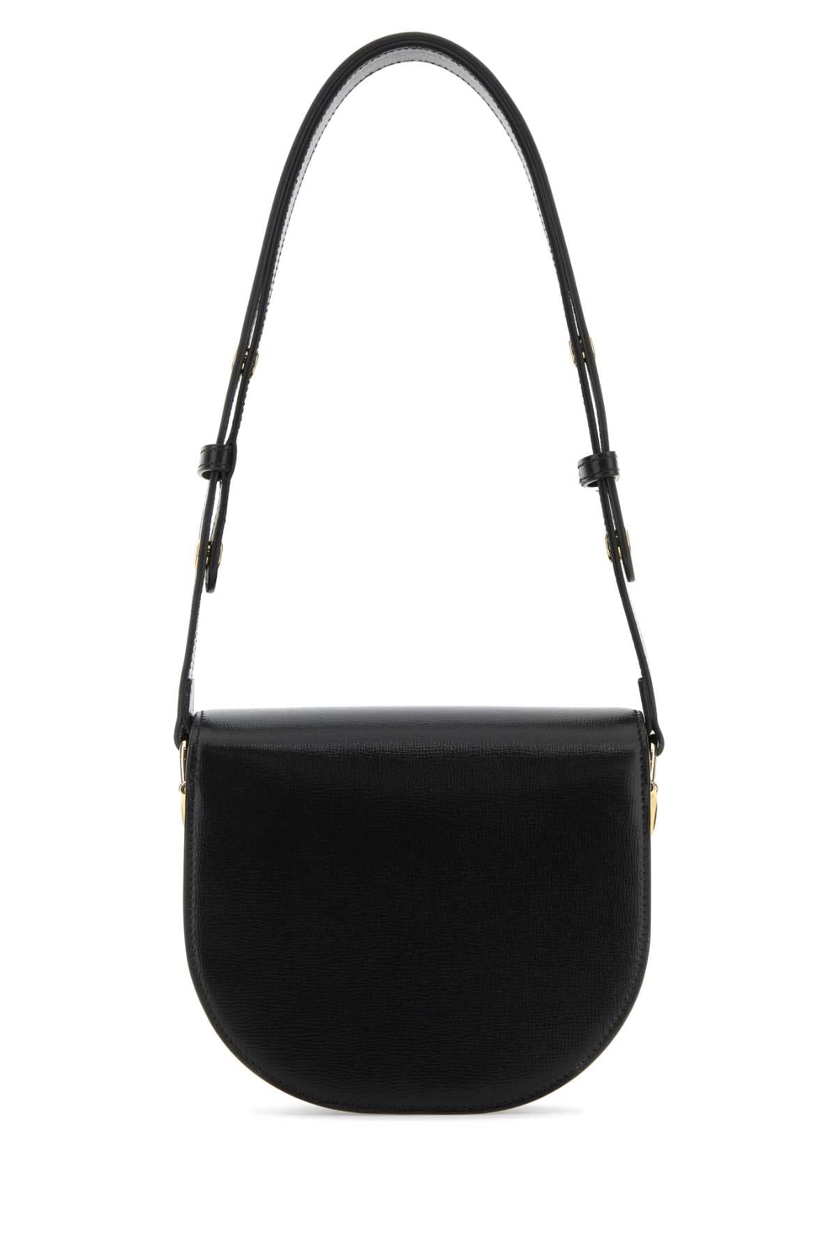 Gucci Women Black Leather Mini Gucci Horsebit 1955 Shoulder Bag GUCCI