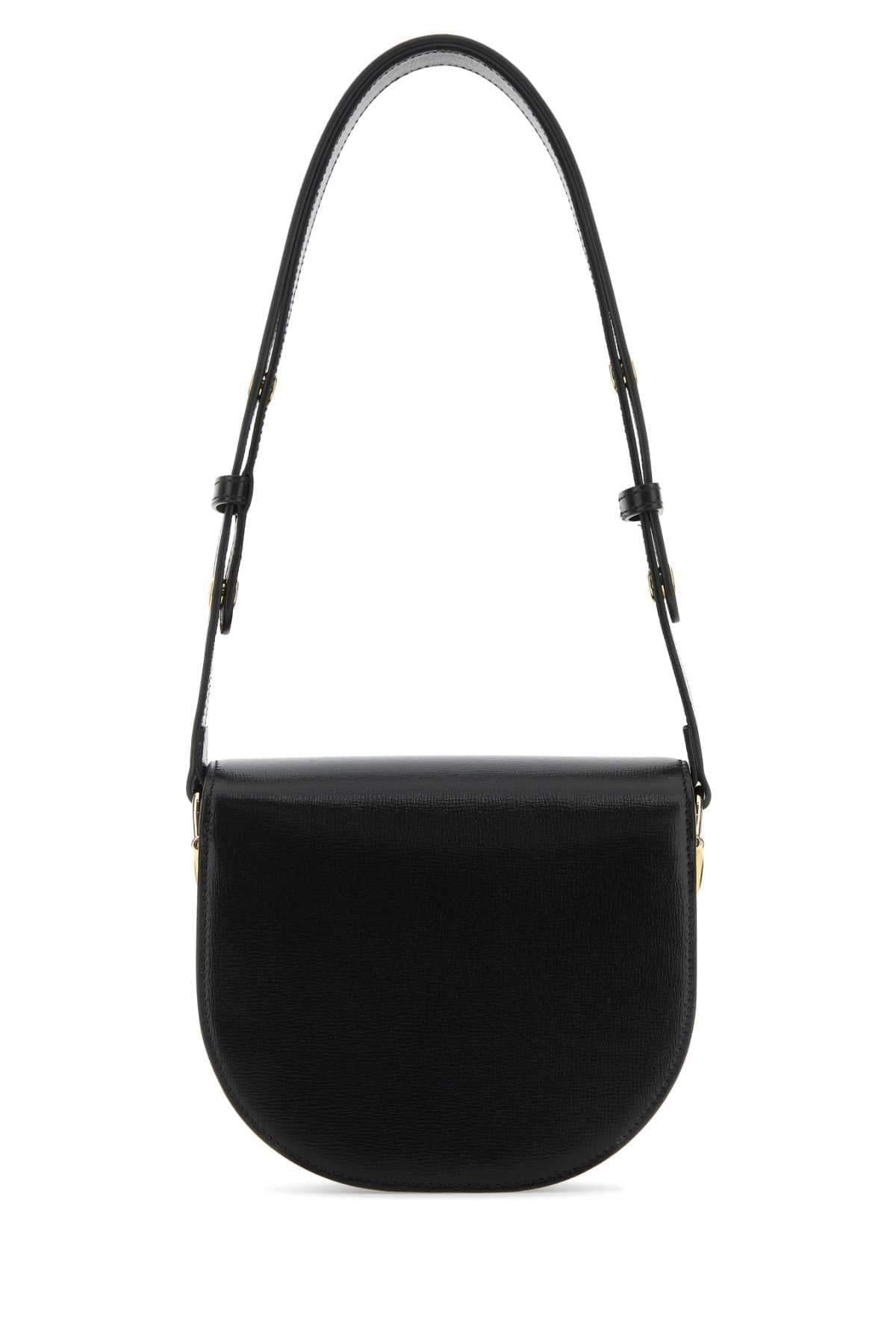 Gucci Women Black Leather Mini Gucci Horsebit 1955 Shoulder Bag GUCCI