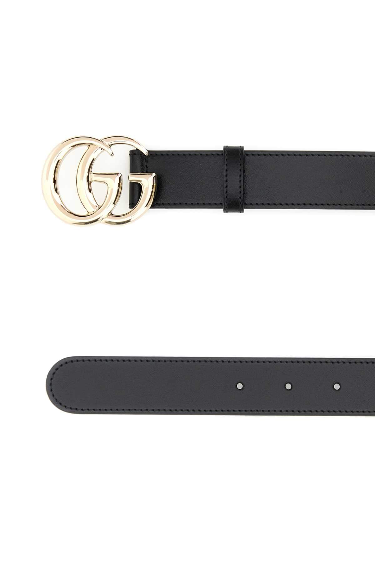 Gucci Women Black Leather Belt GUCCI