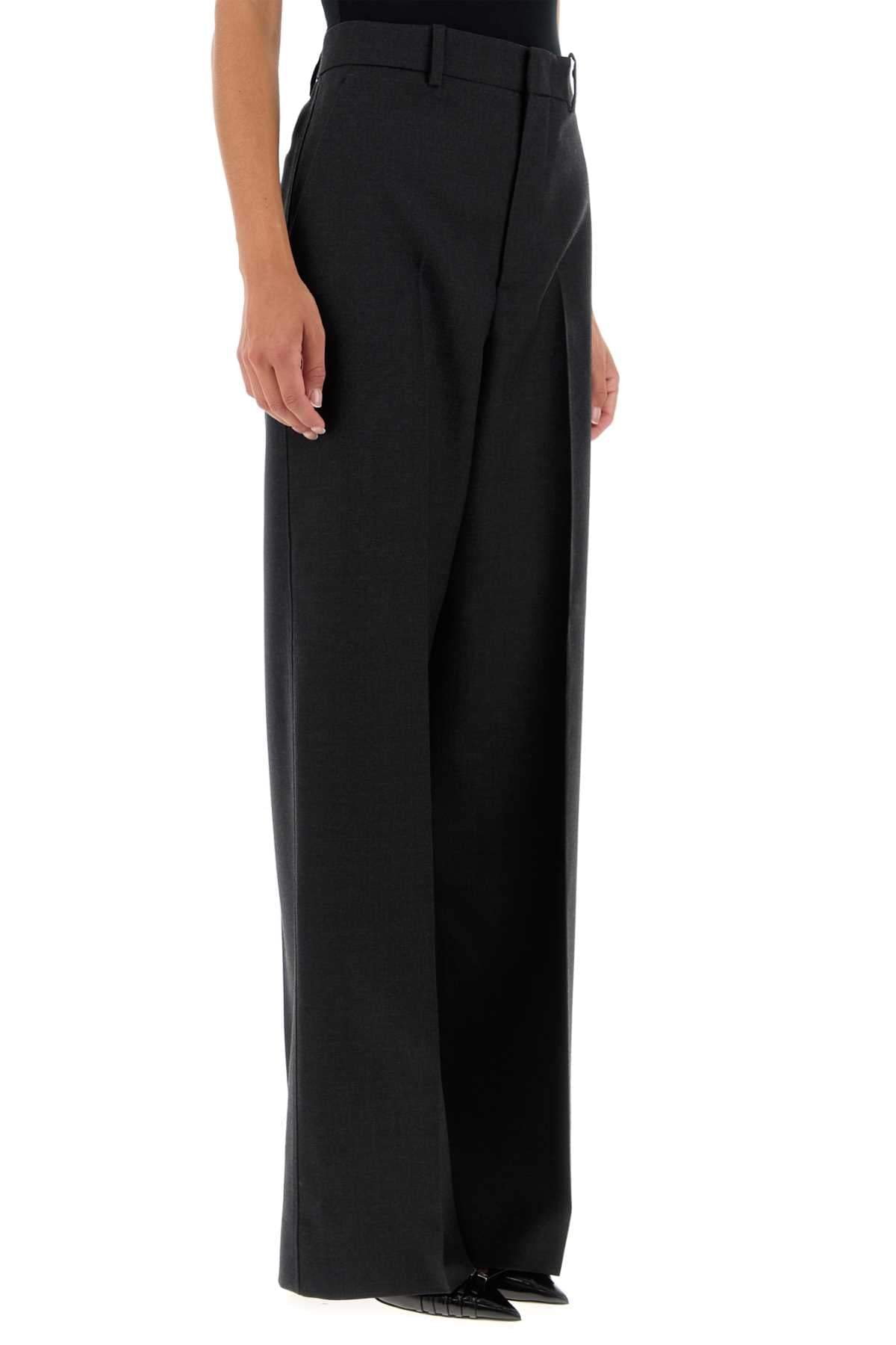 Gucci Women Slate Wool Wide-Leg Pant GUCCI