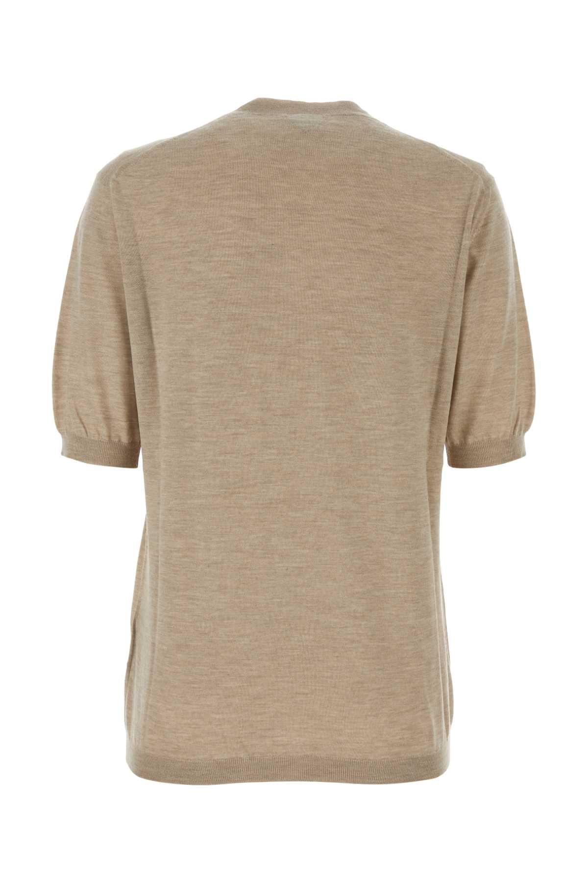 Bottega Veneta Women Cappuccino Cashmere Sweater BOTTEGA VENETA