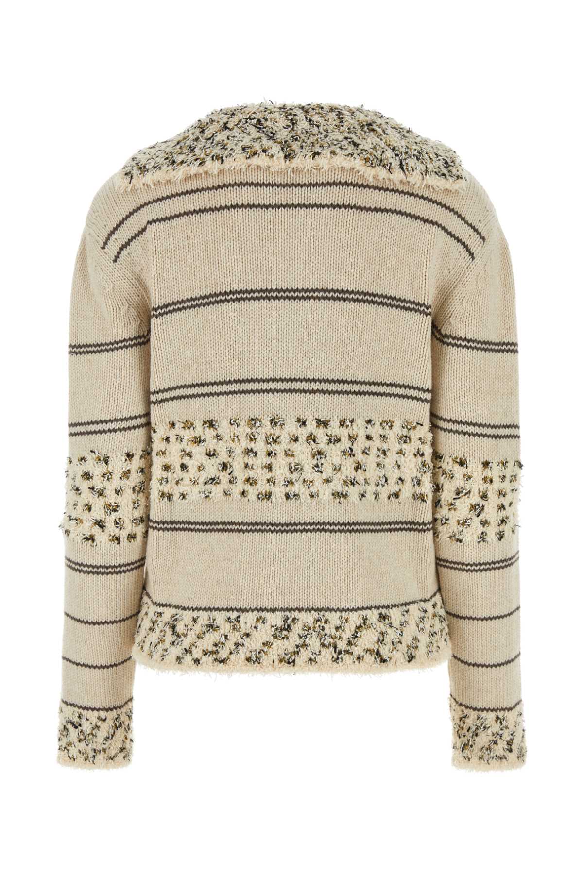 Bottega Veneta Women Embroidered Wool Blend Polo Shirt BOTTEGA VENETA