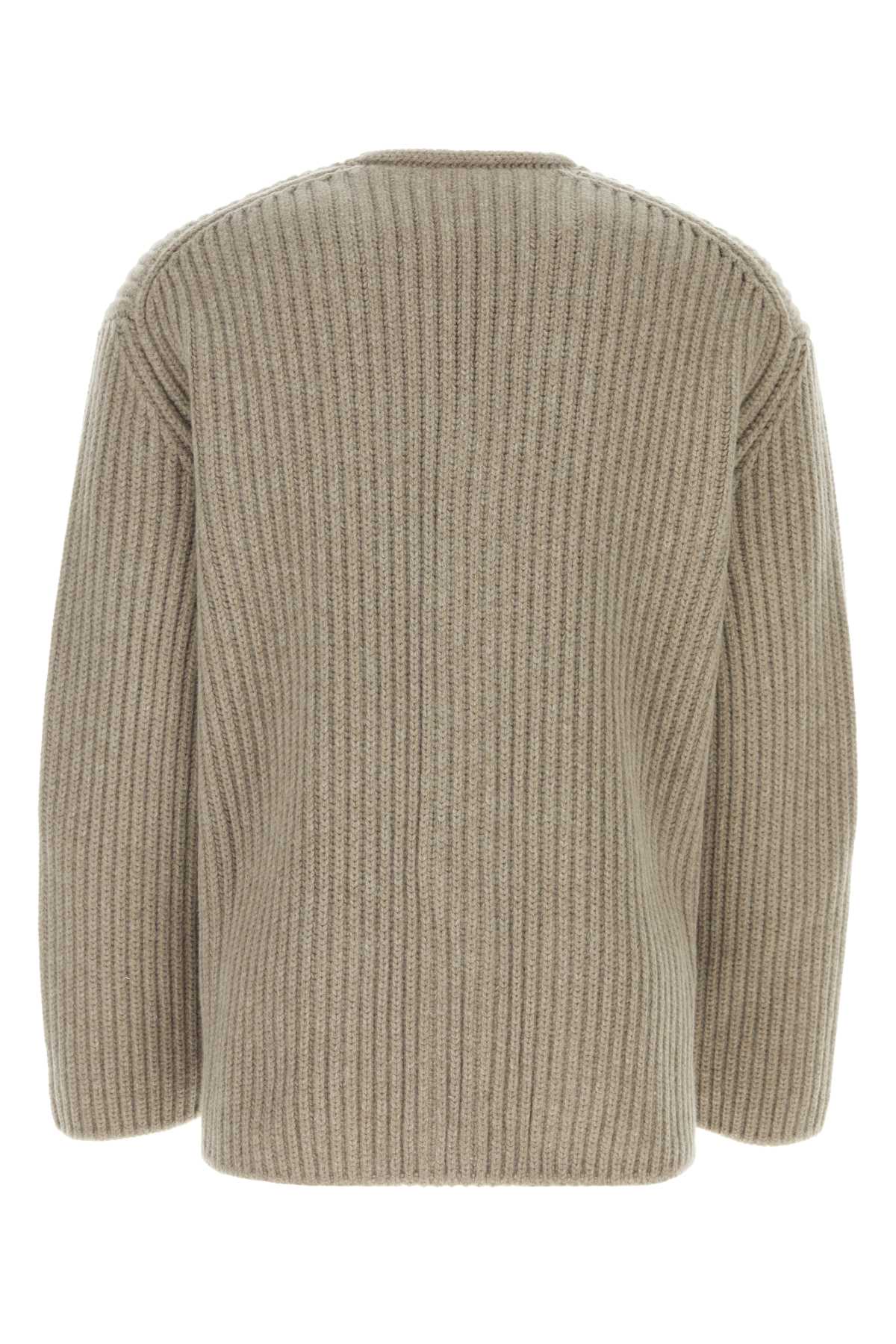 Bottega Veneta Men Cappuccino Wool Blend Cardigan BOTTEGA VENETA