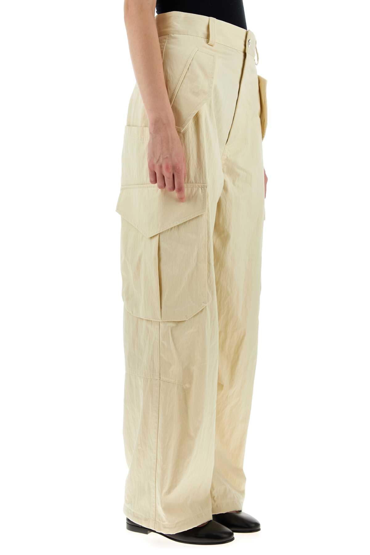Bottega Veneta Women Sand Cotton Blend Cargo Pant BOTTEGA VENETA
