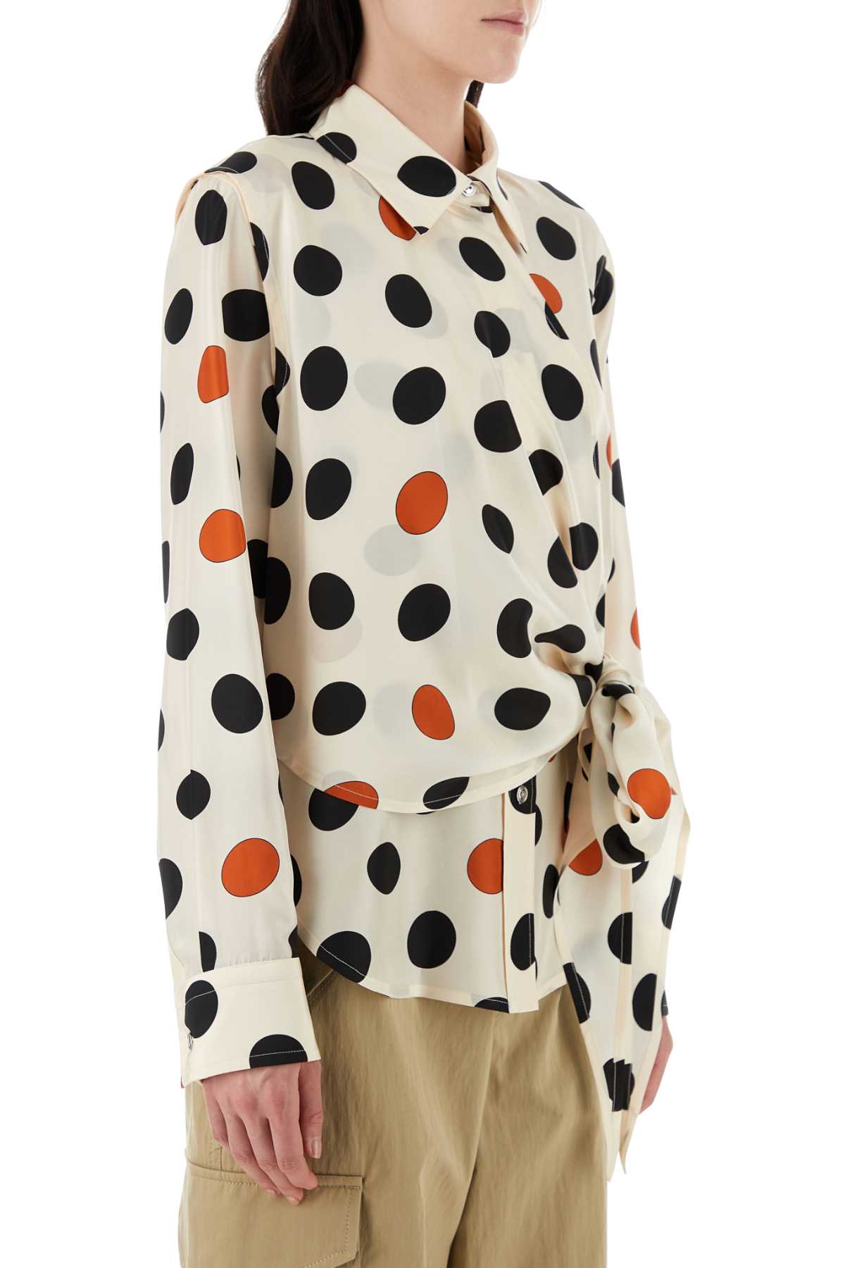 Bottega Veneta Women Printed Silk Shirt BOTTEGA VENETA