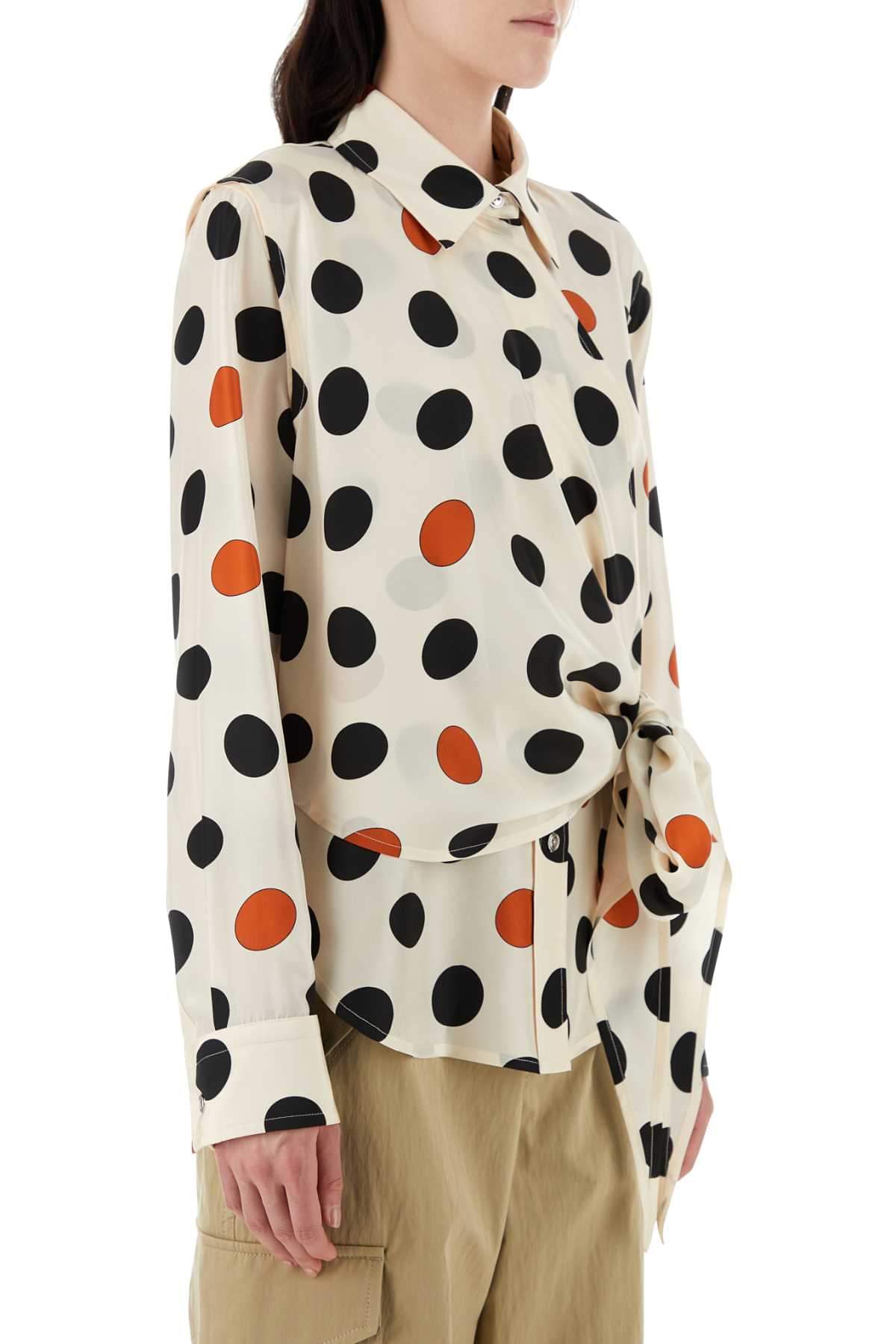 Bottega Veneta Women Printed Silk Shirt BOTTEGA VENETA