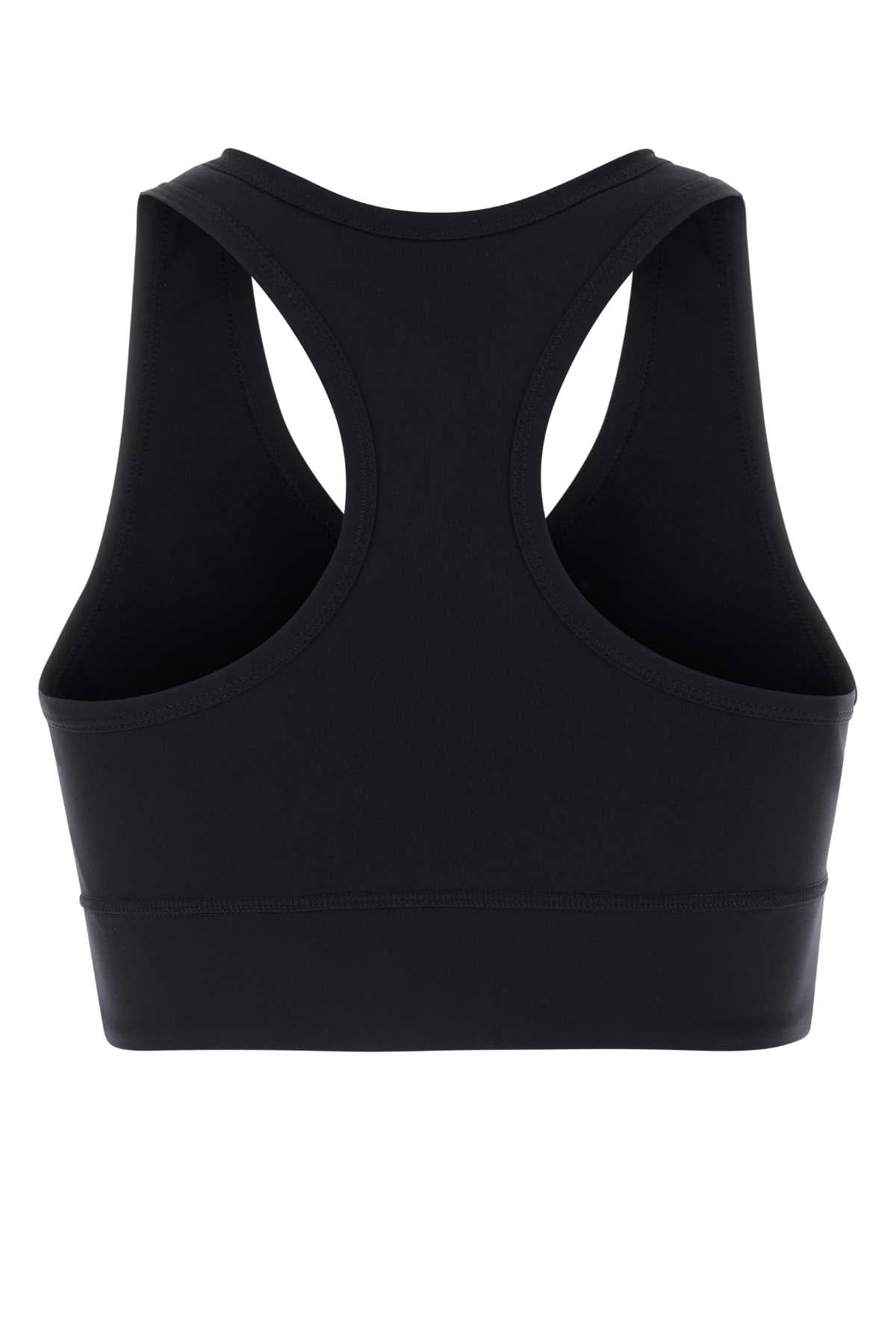 Balenciaga Women Black Stretch Nylon Crop-Top BALENCIAGA
