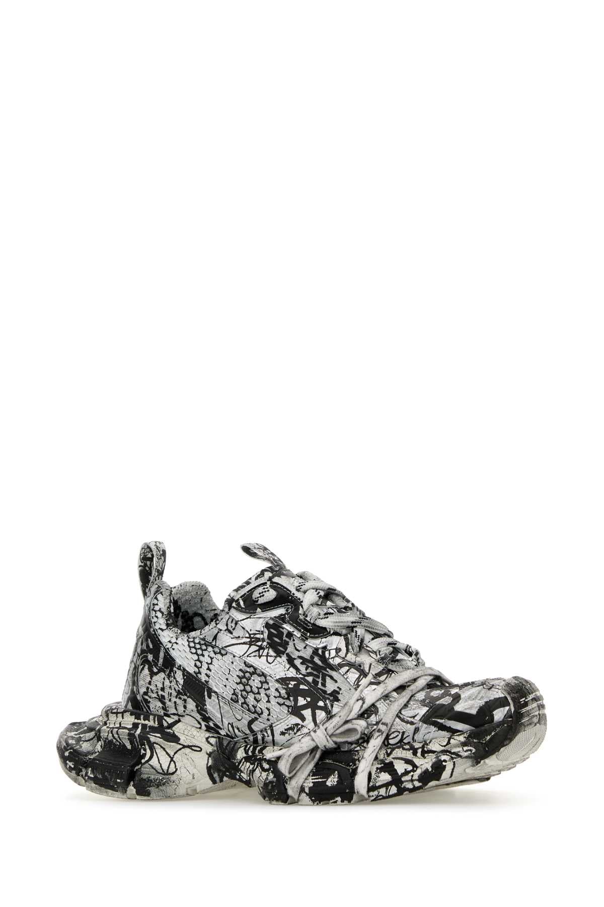 Balenciaga Women Printed Mesh And Rubber 3Xl Sneakers BALENCIAGA
