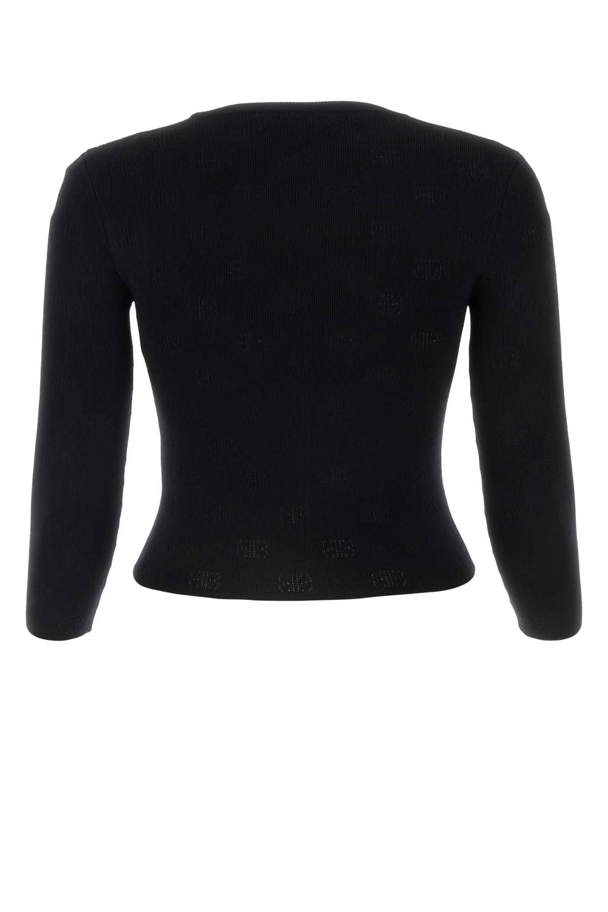 Balenciaga Women Black Wool Blend Sweater BALENCIAGA